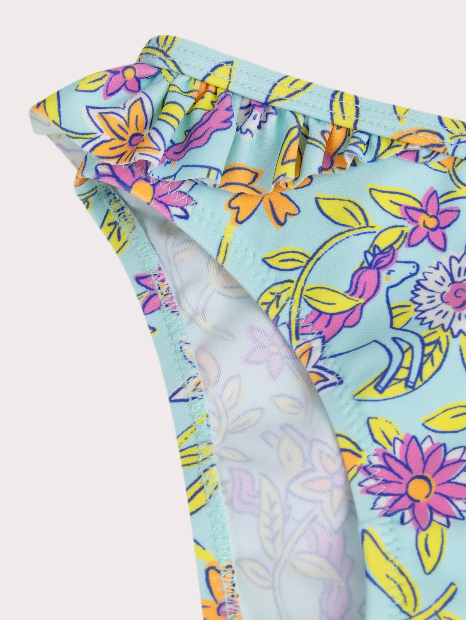 Maillot de bain 2 pieces imprimé fleuri pour fille - Image 7