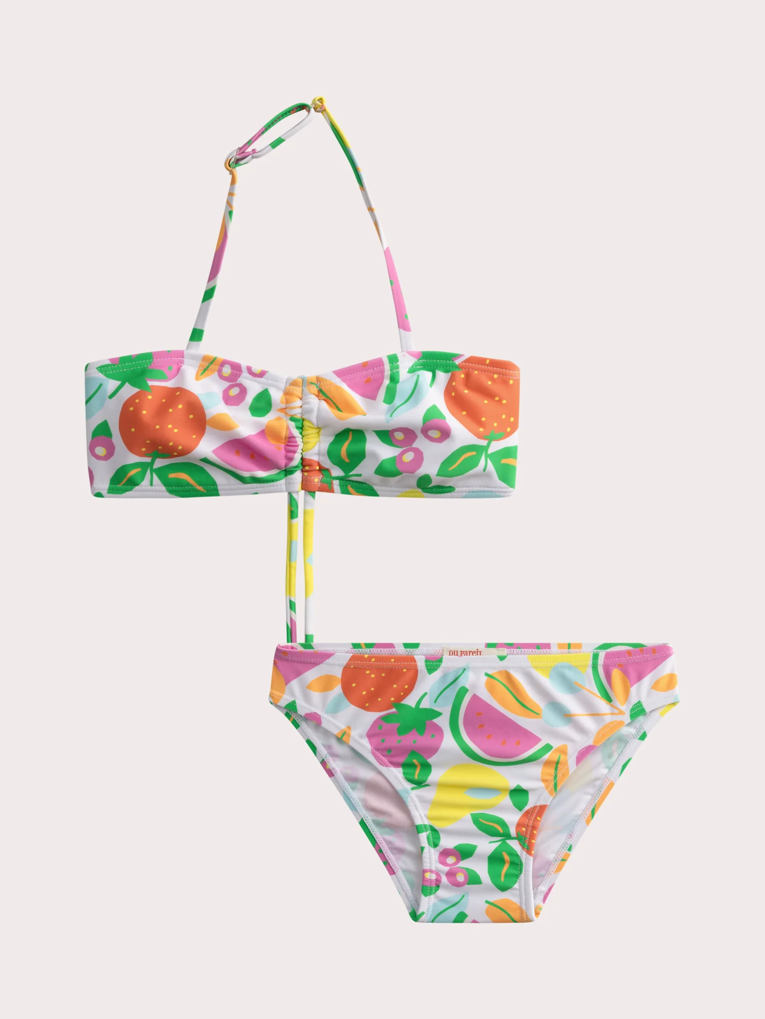 Maillot de bain 2 pieces imprimé fruits pour fille