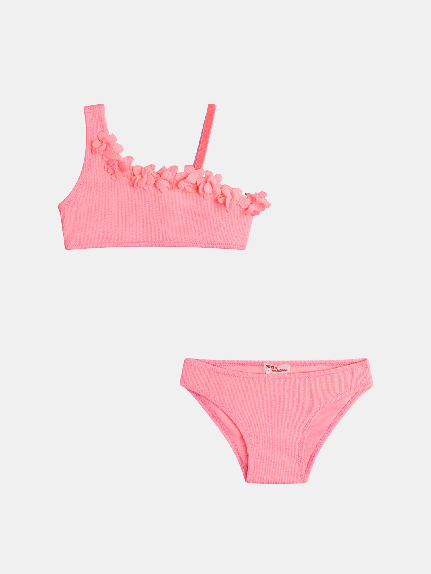 Maillot de bain 2 pièces rose pour fille