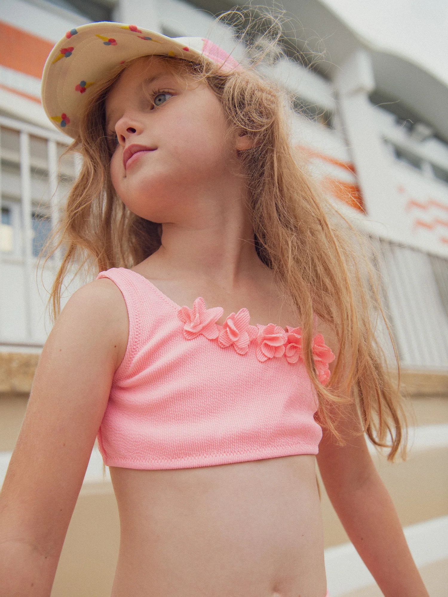 Maillot de bain 2 pièces rose pour fille - Image 3