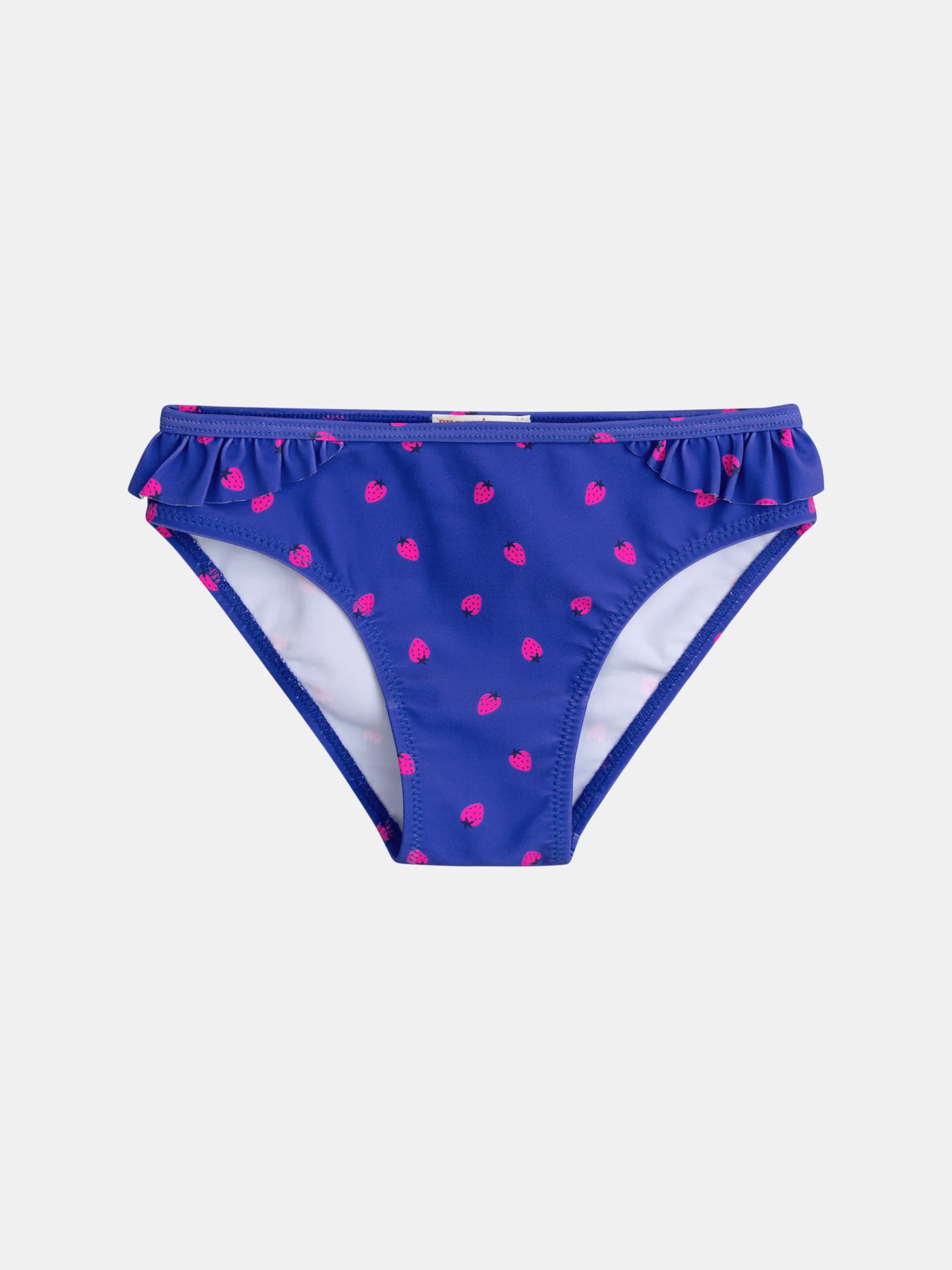 Maillot de bain bleu  2 pièces imprimé fraise pour fille - Image 6