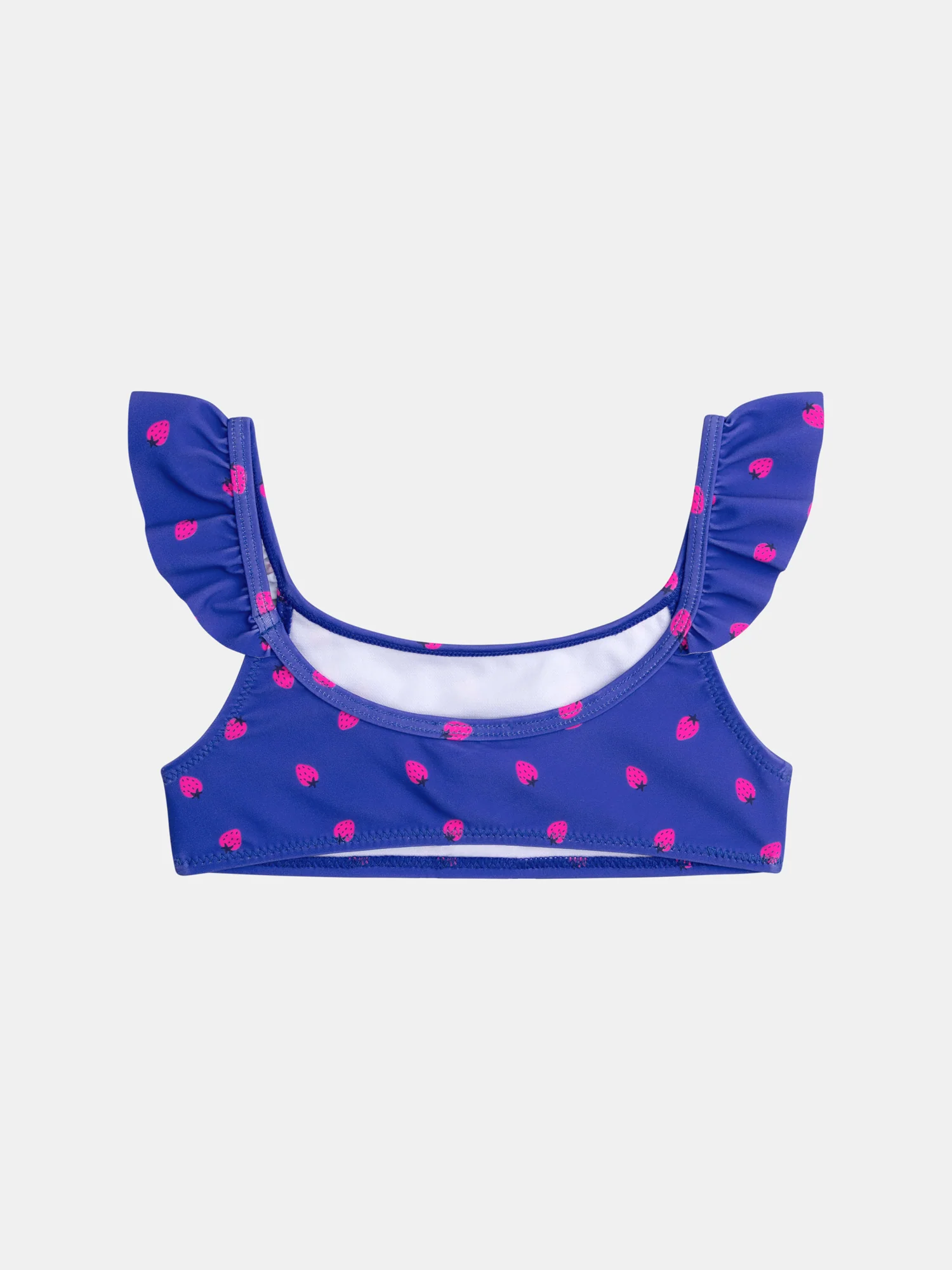 Maillot de bain bleu  2 pièces imprimé fraise pour fille - Image 8