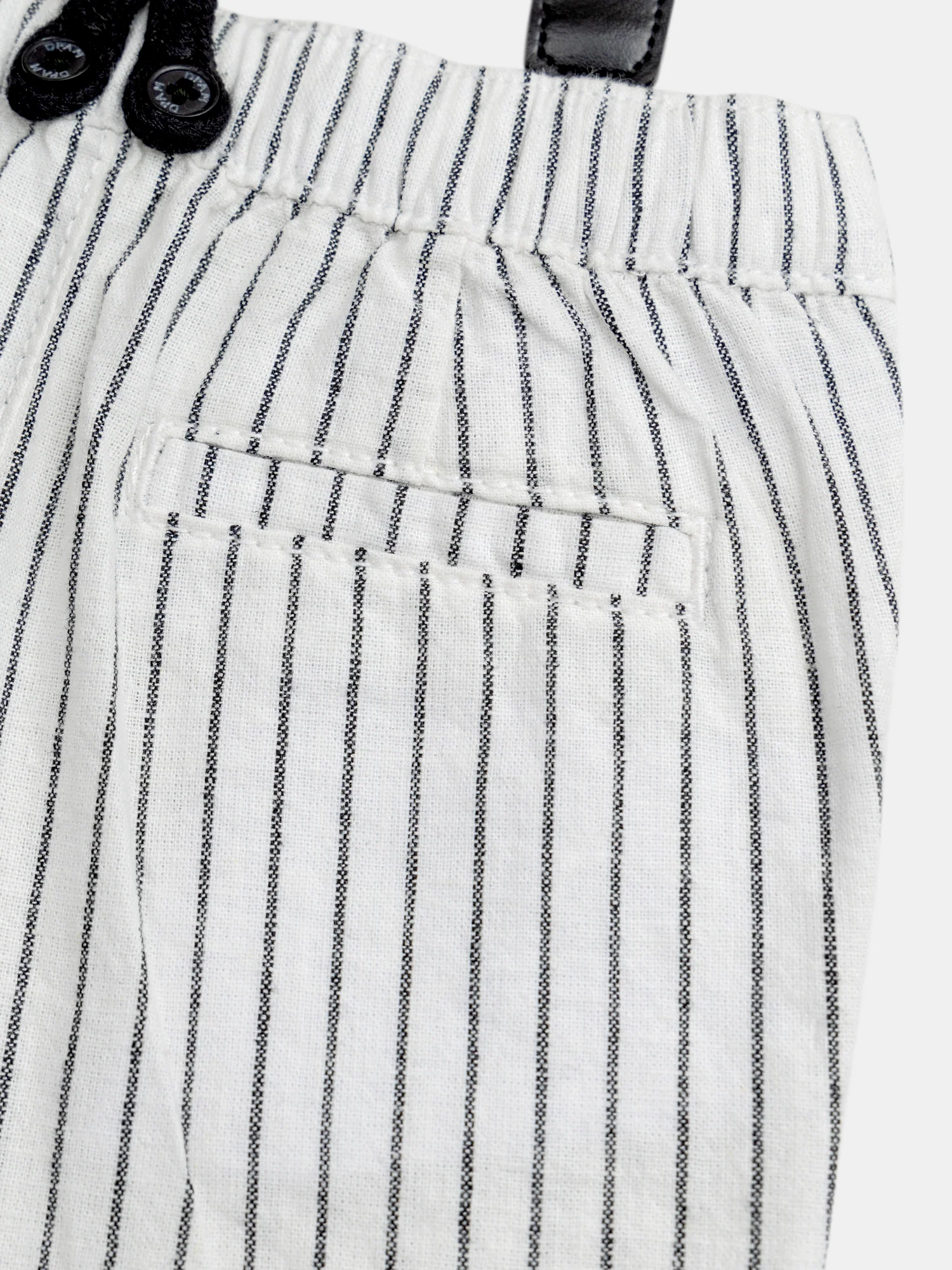 Pantalon à rayures avec bretelles amovibles pour bébé garçon - Image 3