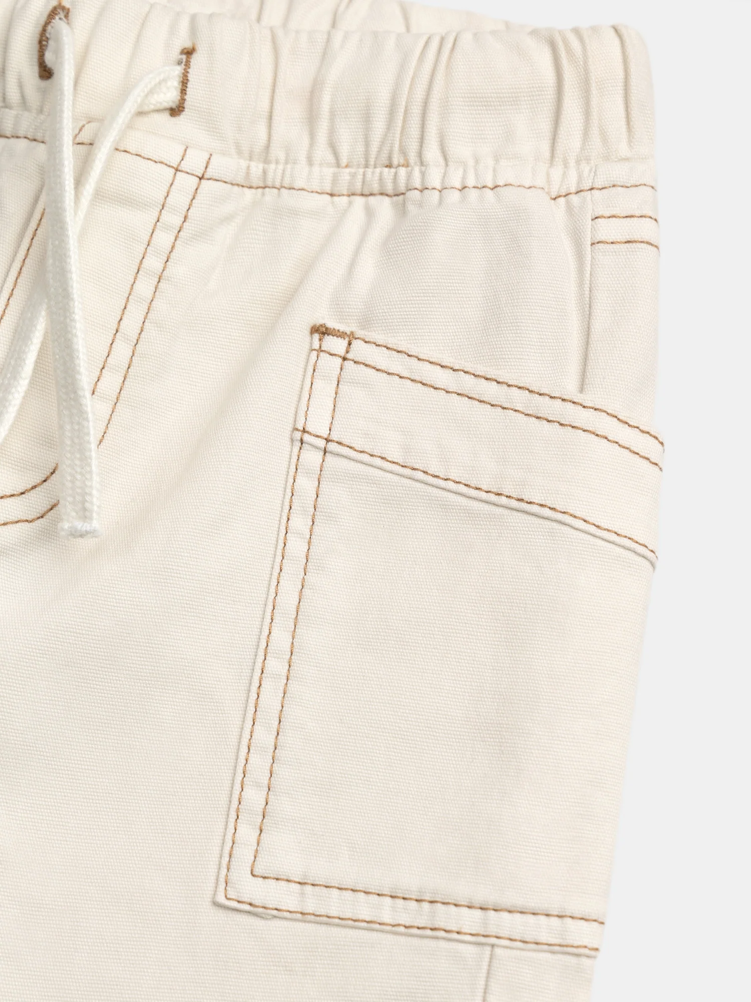 Pantalon beige à poches pour garçon - Image 5