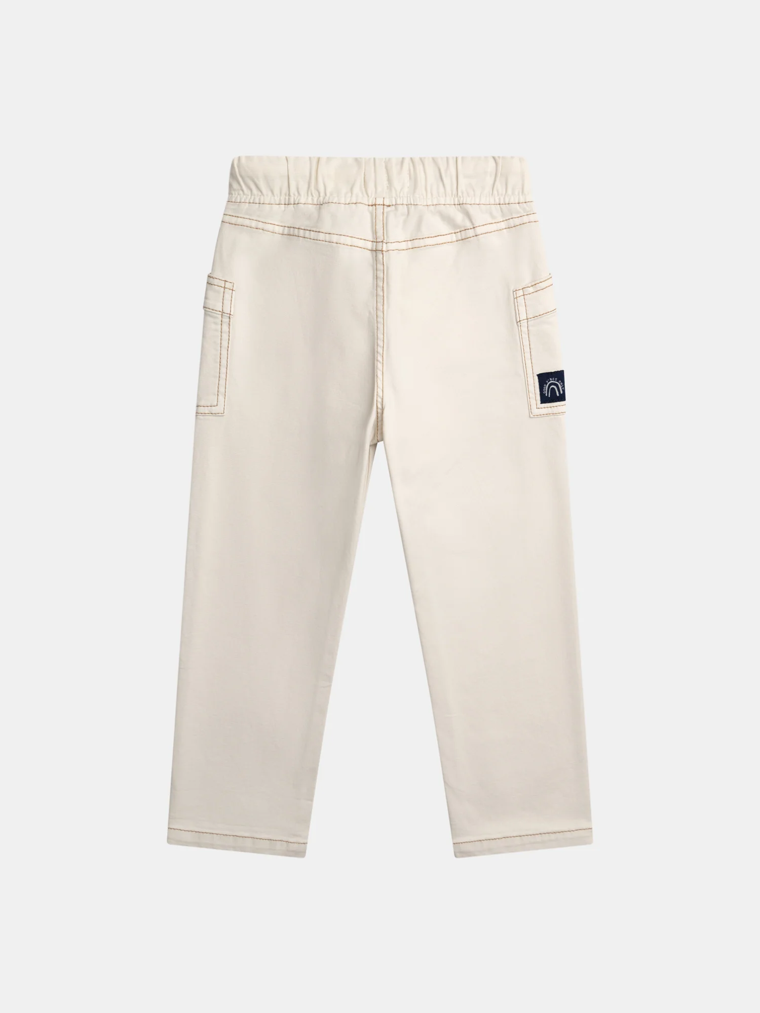 Pantalon beige à poches pour garçon - Image 6