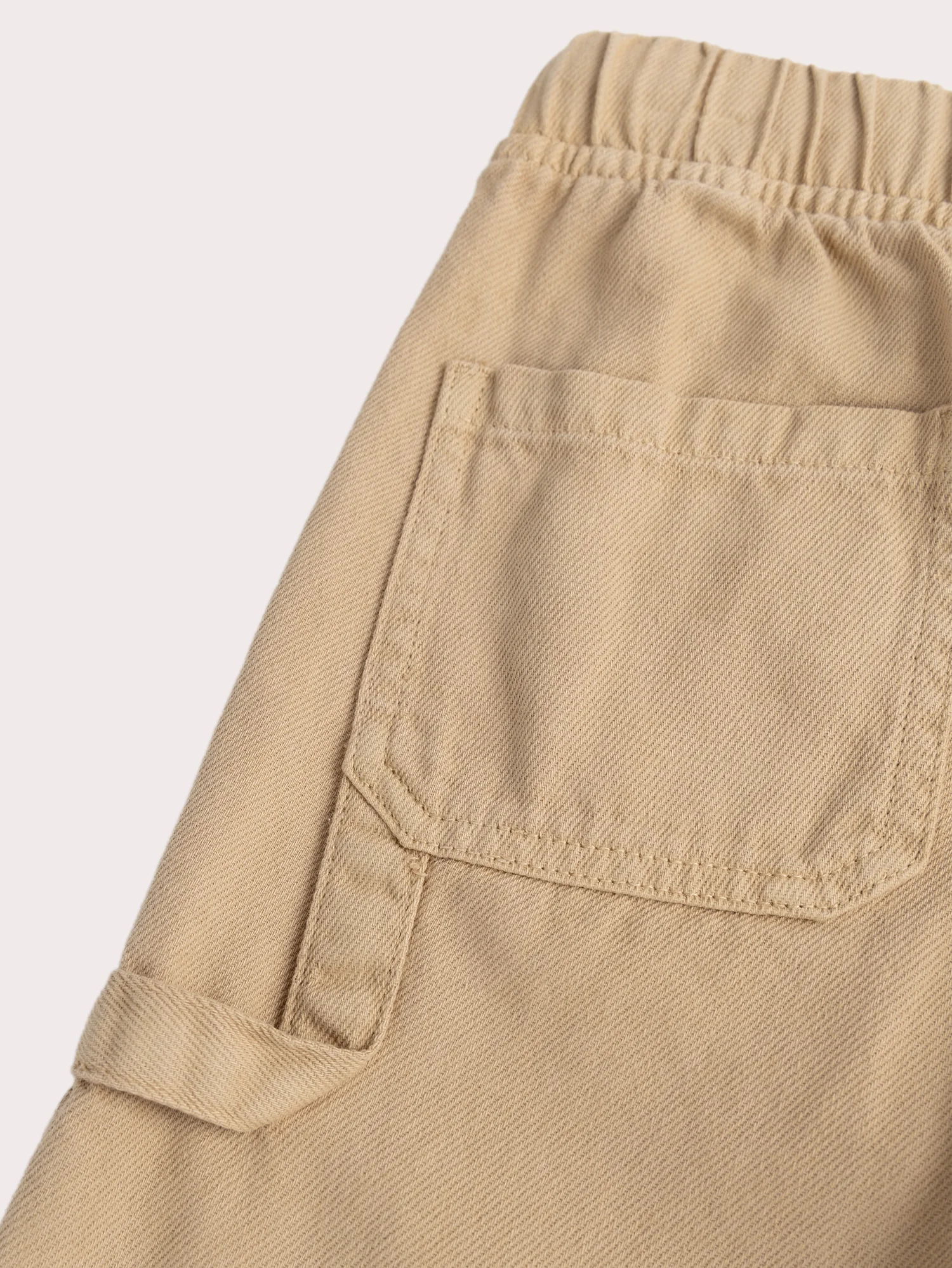 Pantalon beige coupe loose - Image 3