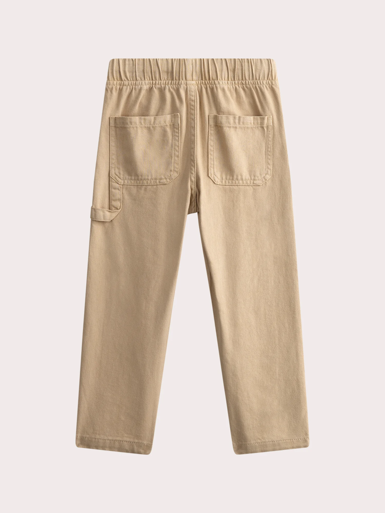 Pantalon beige coupe loose - Image 4