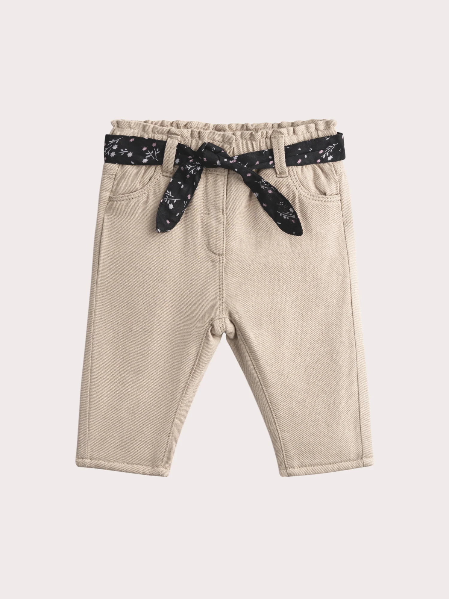 Pantalon beige pour bébé fille