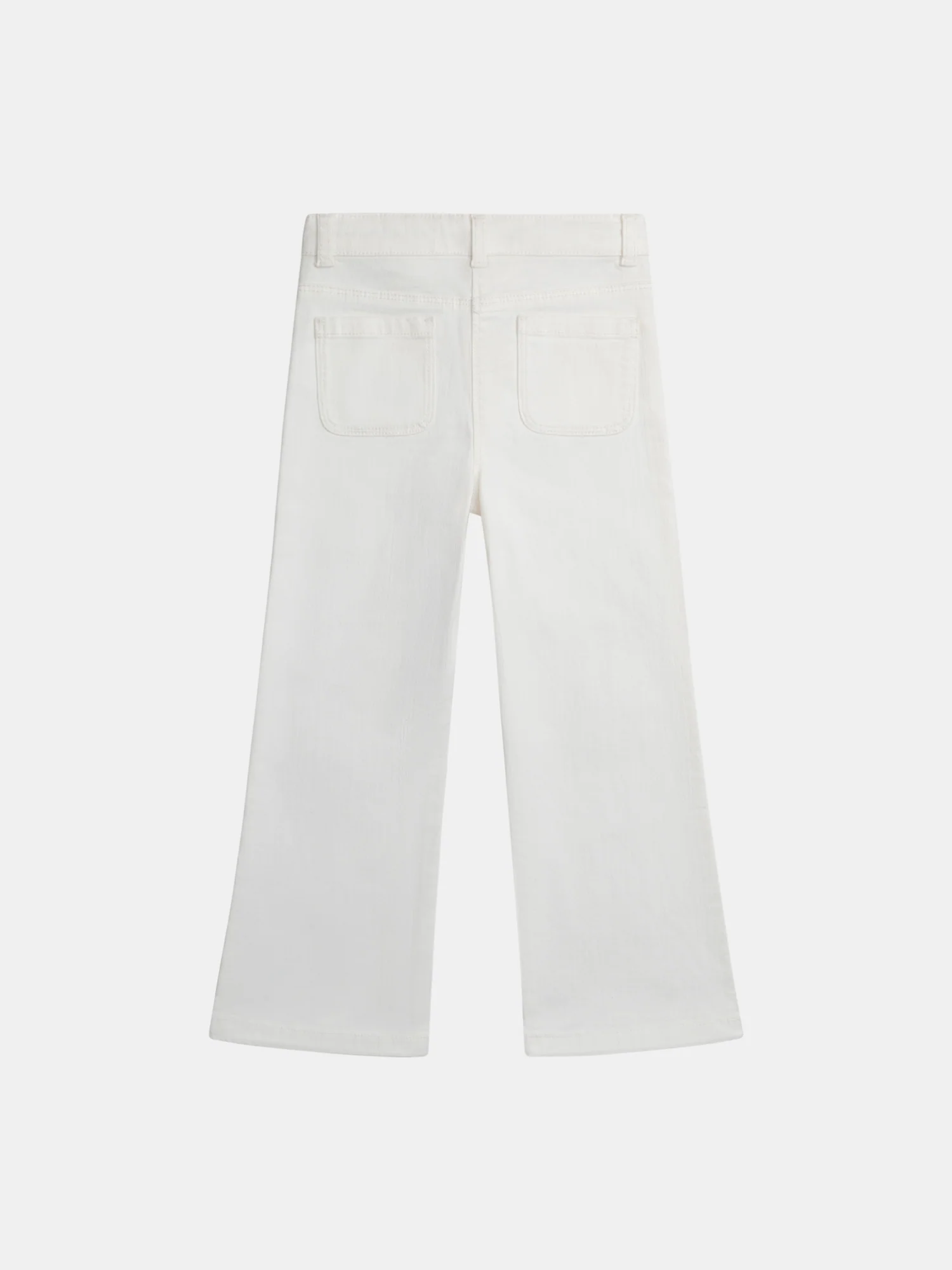 Pantalon blanc cassé à poches pour fille - Image 6