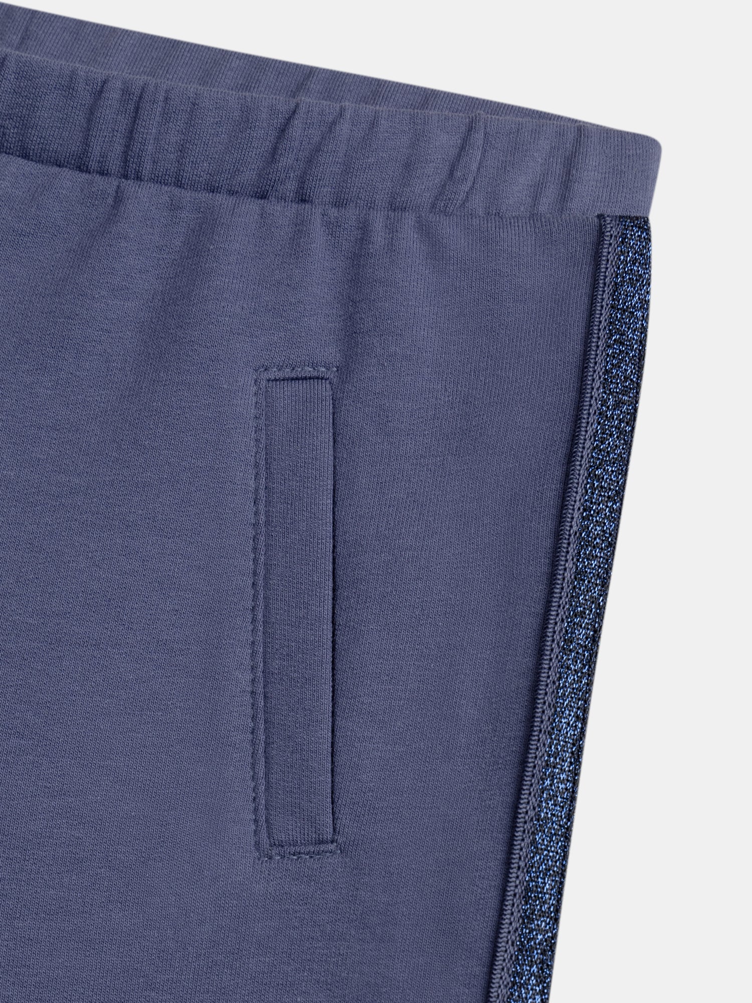 Pantalon bleu à bandes pailletées pour fille - Image 2