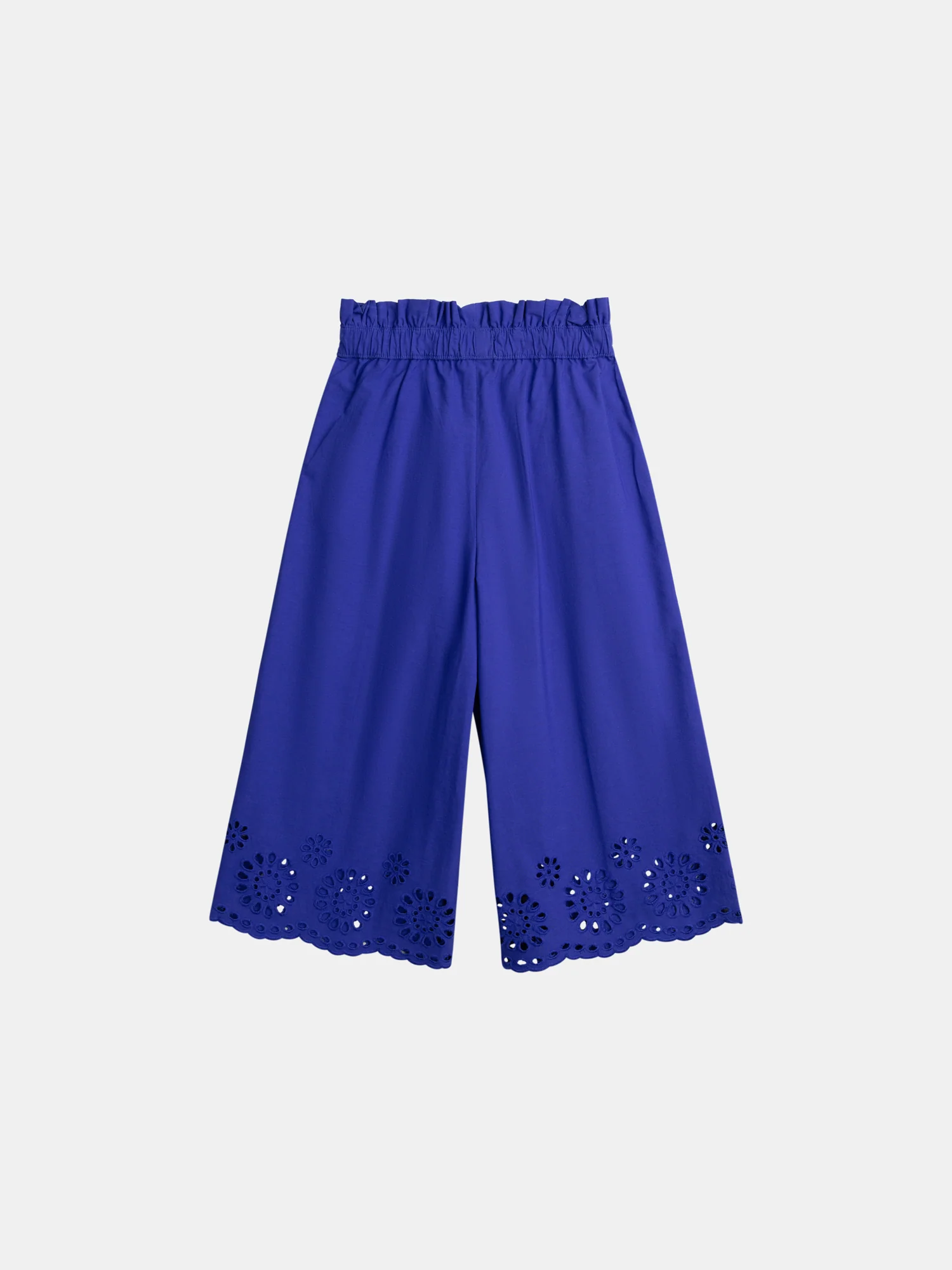Pantalon bleu à broderie anglaise pour fille - Image 7