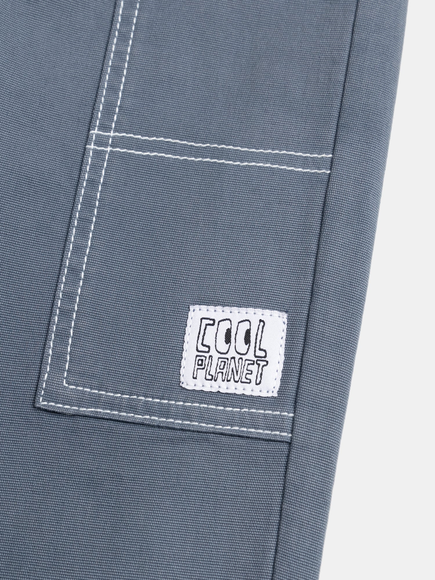 Pantalon bleu foncé à coutures contrastées pour garçon - Image 2