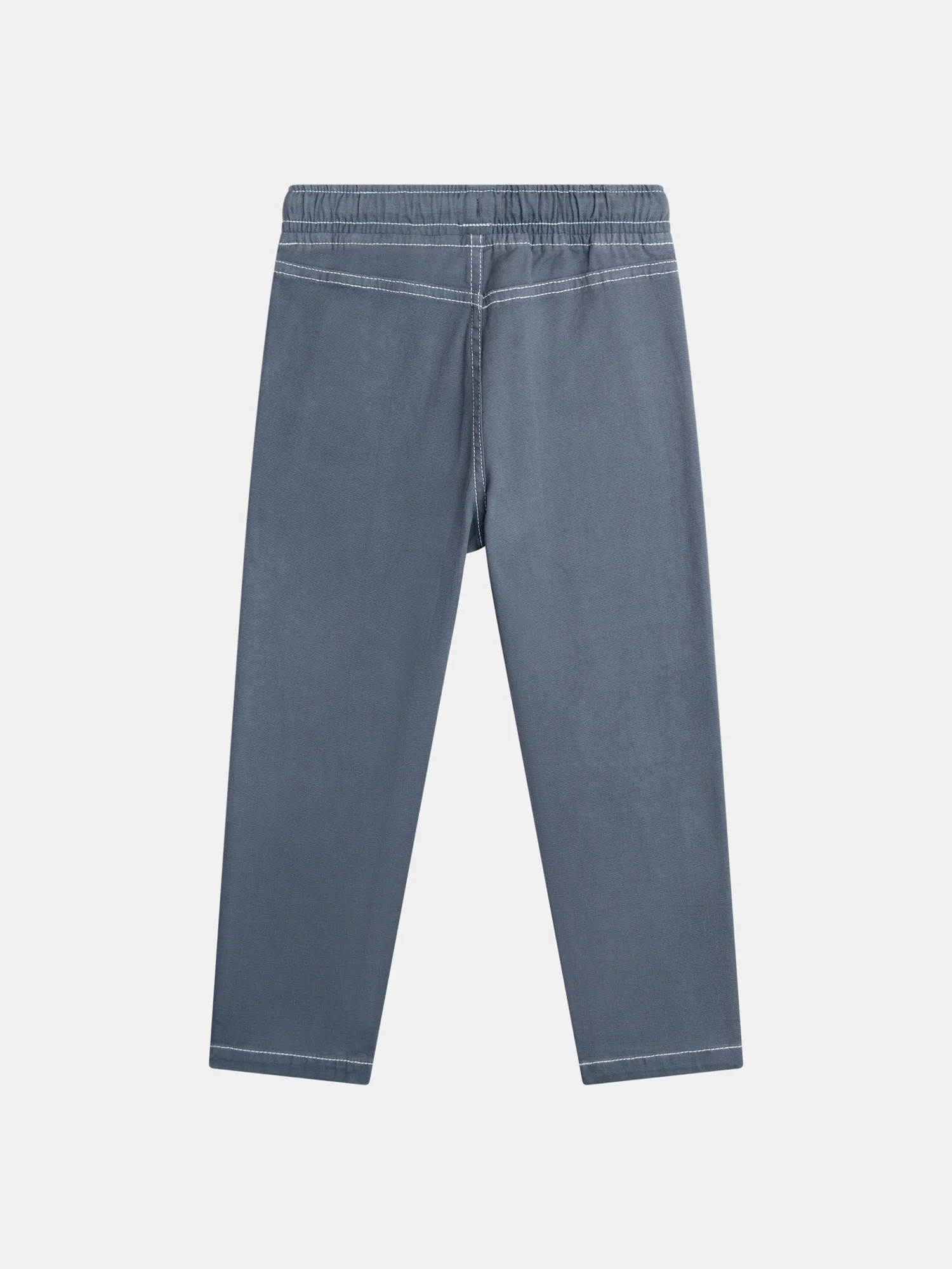 Pantalon bleu foncé à coutures contrastées pour garçon - Image 4