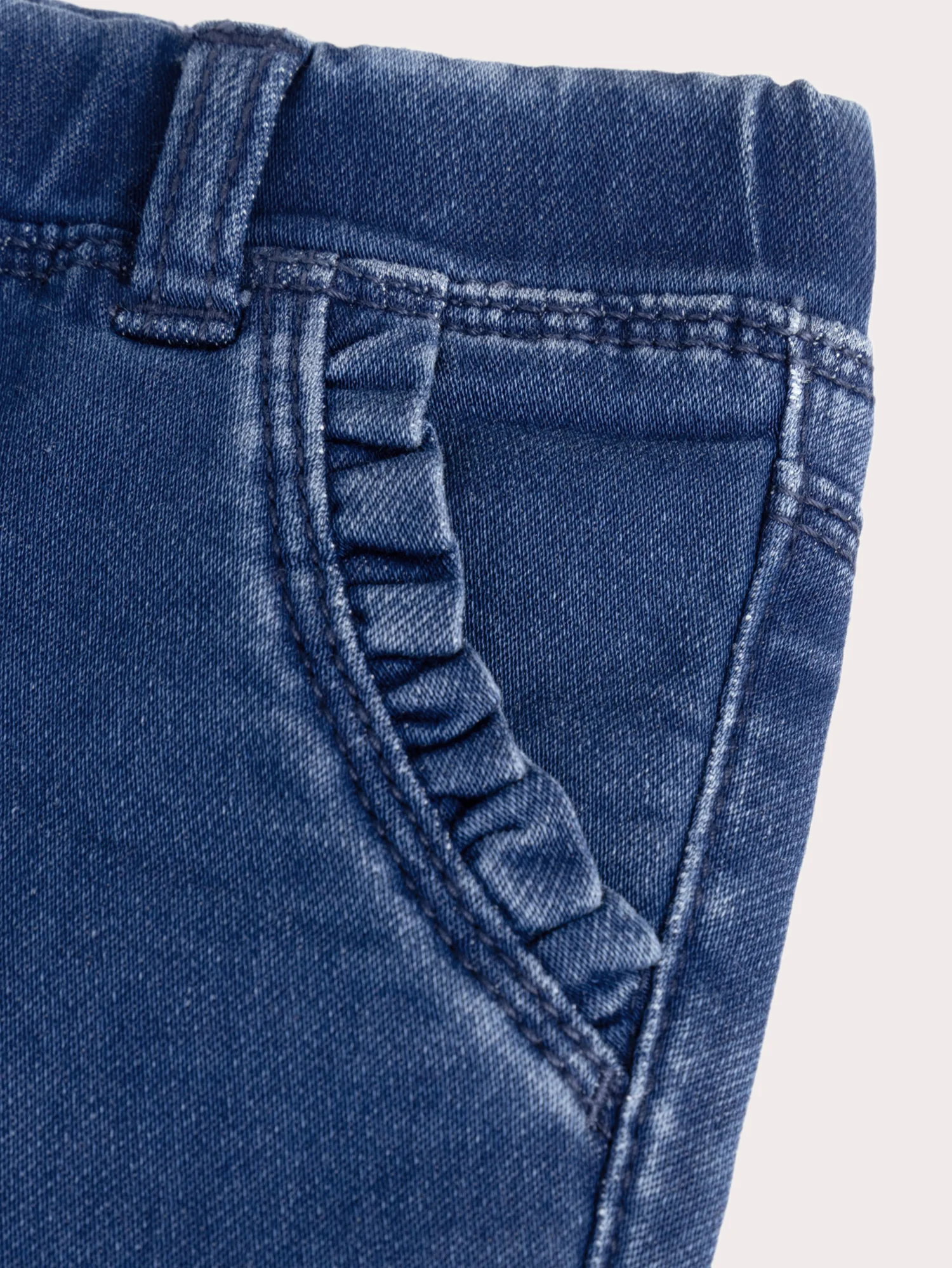 Pantalon bleu pour bébé fille - Image 3