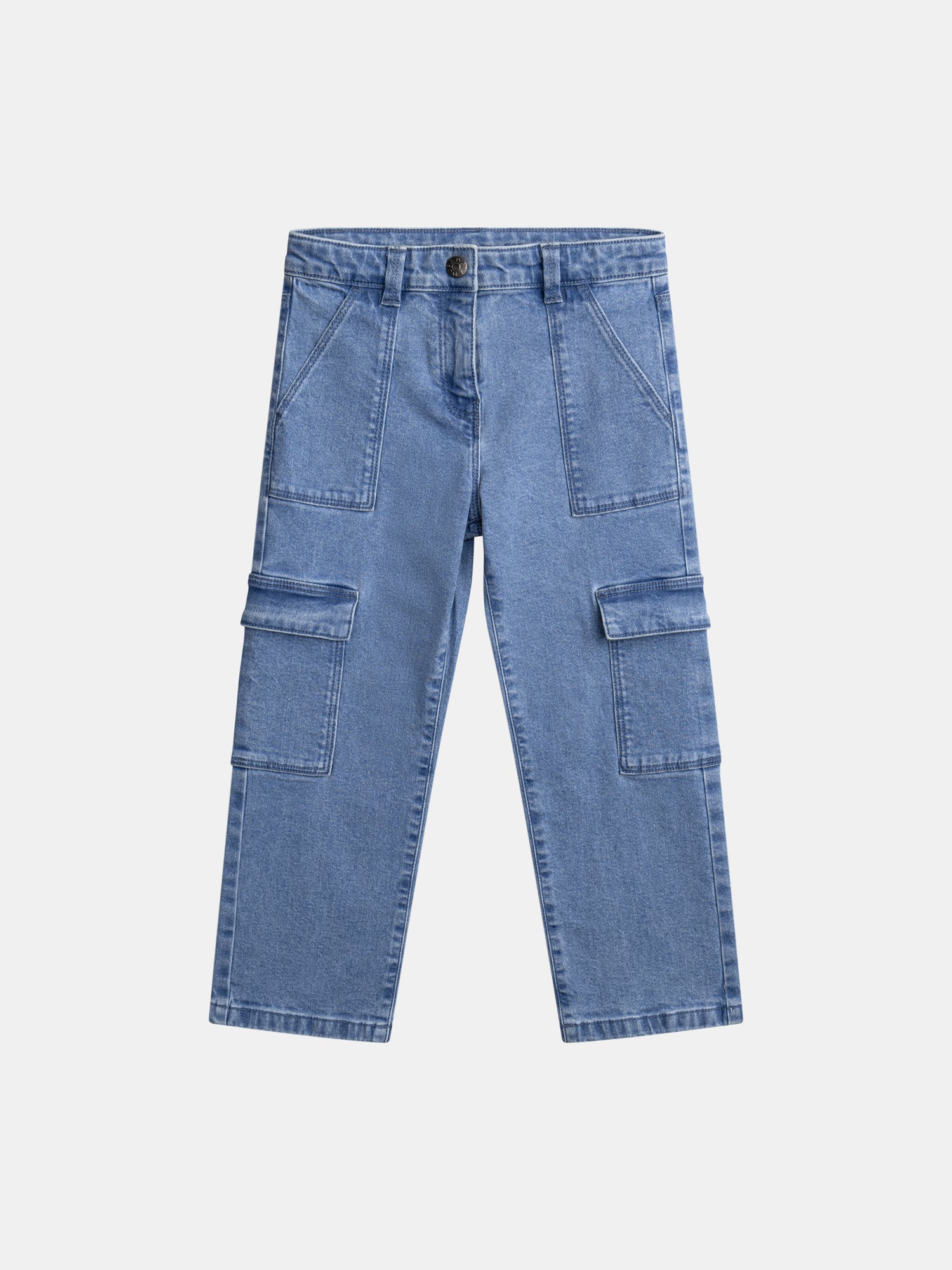 Pantalon cargo en denim pour fille