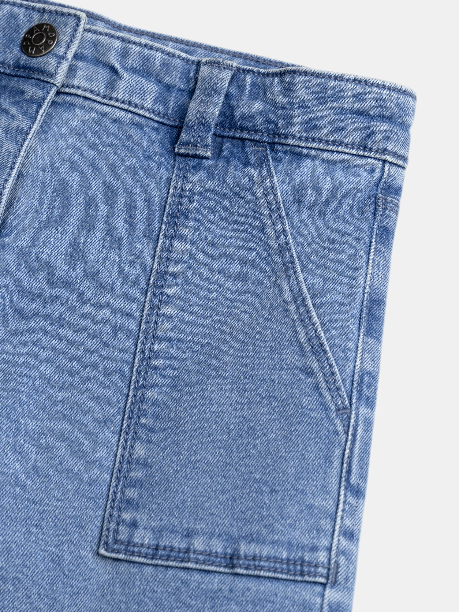 Pantalon cargo en denim pour fille - Image 4