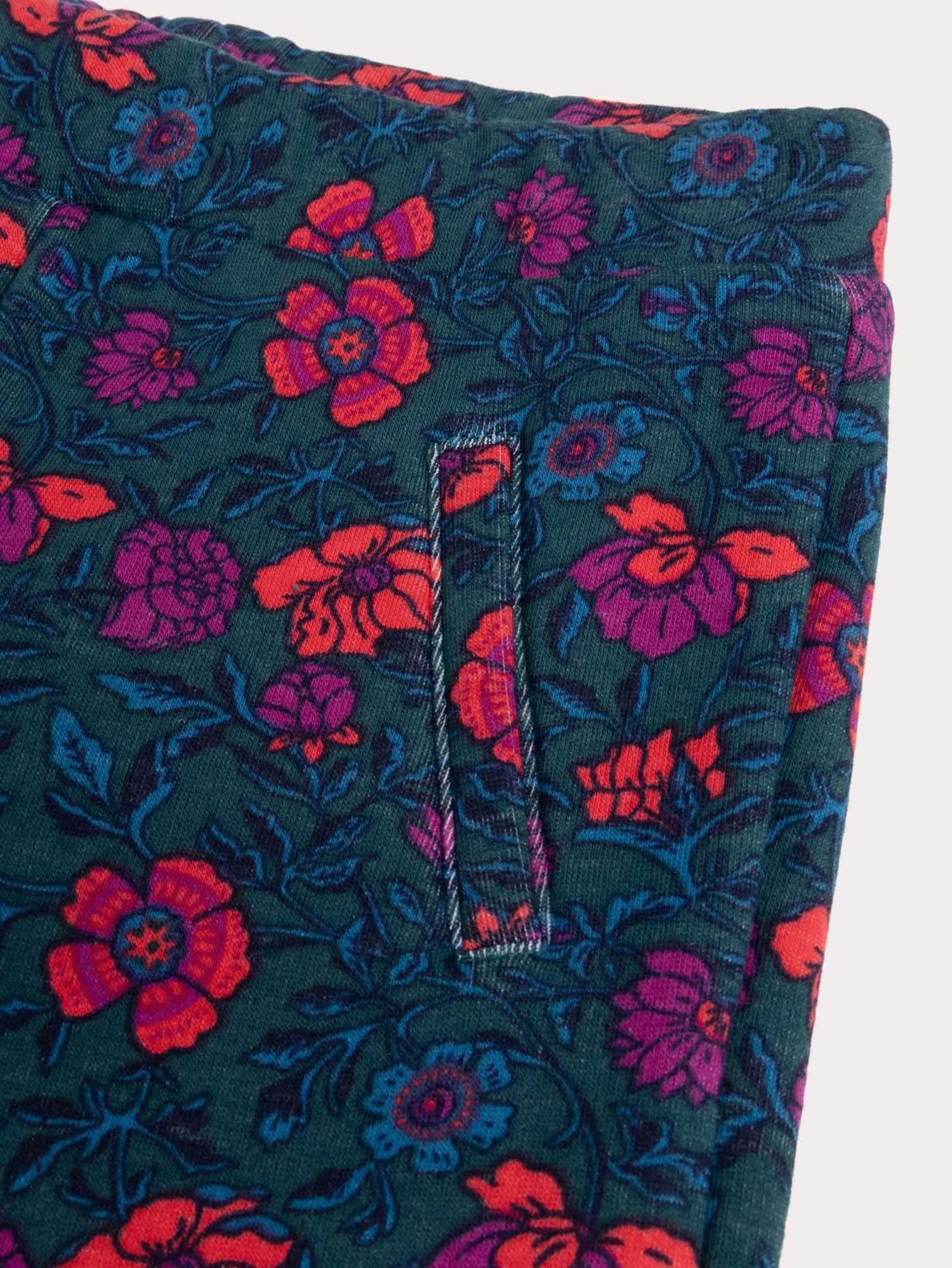 Pantalon chaud vert imprimé fleuri pour fille - Image 3