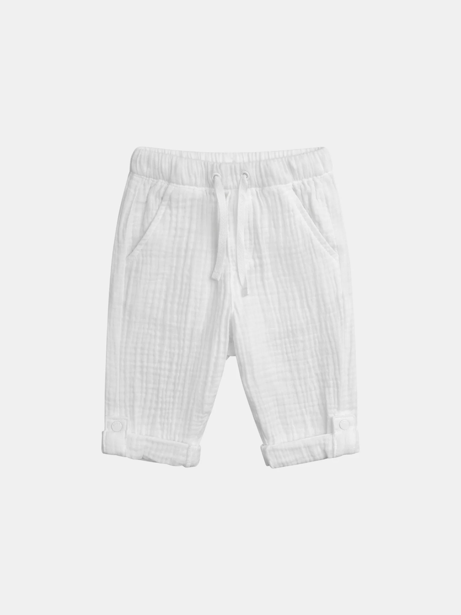 Pantalon écru avec revers ajustables pour bébé garçon