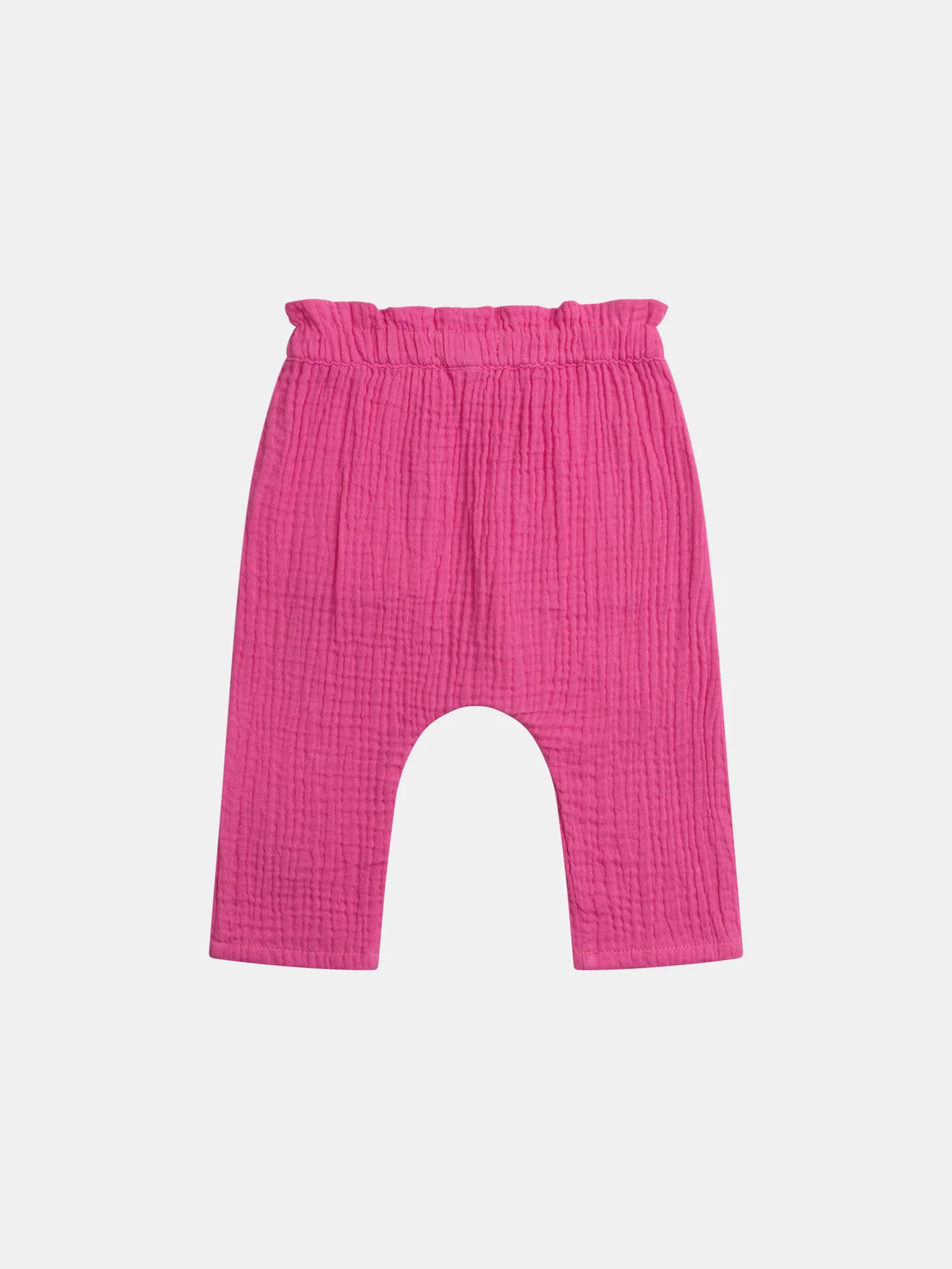Pantalon en double gaze rose passion pour bébé fille - Image 5