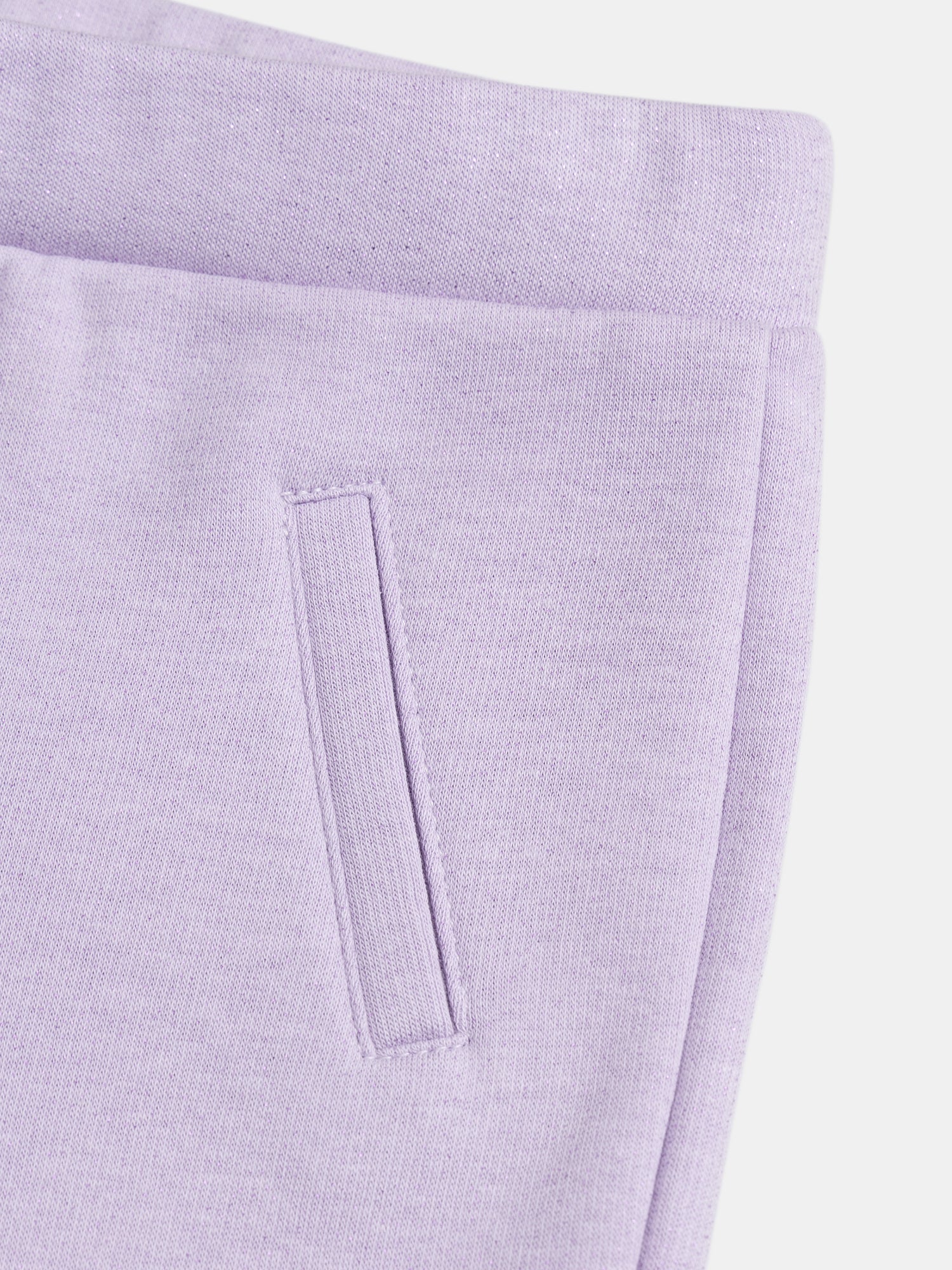 Pantalon en molleton doublé chaud violet pour fille - Image 2