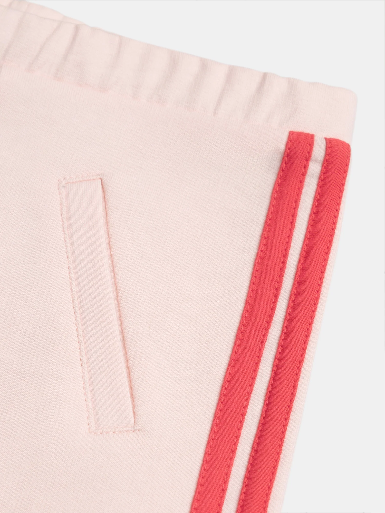 Pantalon rose à bandes colorées pour fille - Image 2