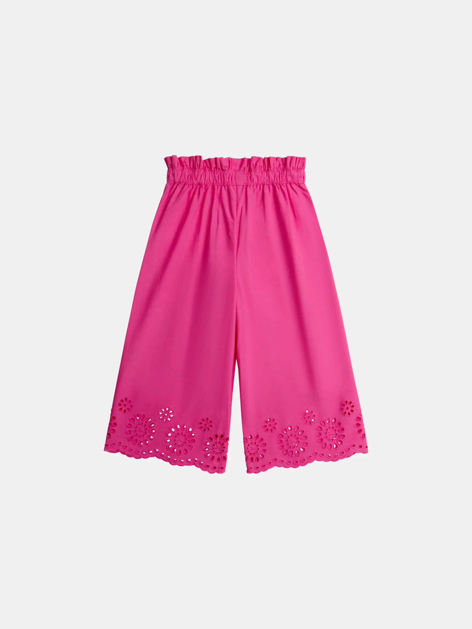 Pantalon rose en broderie anglaise pour fille - Image 6