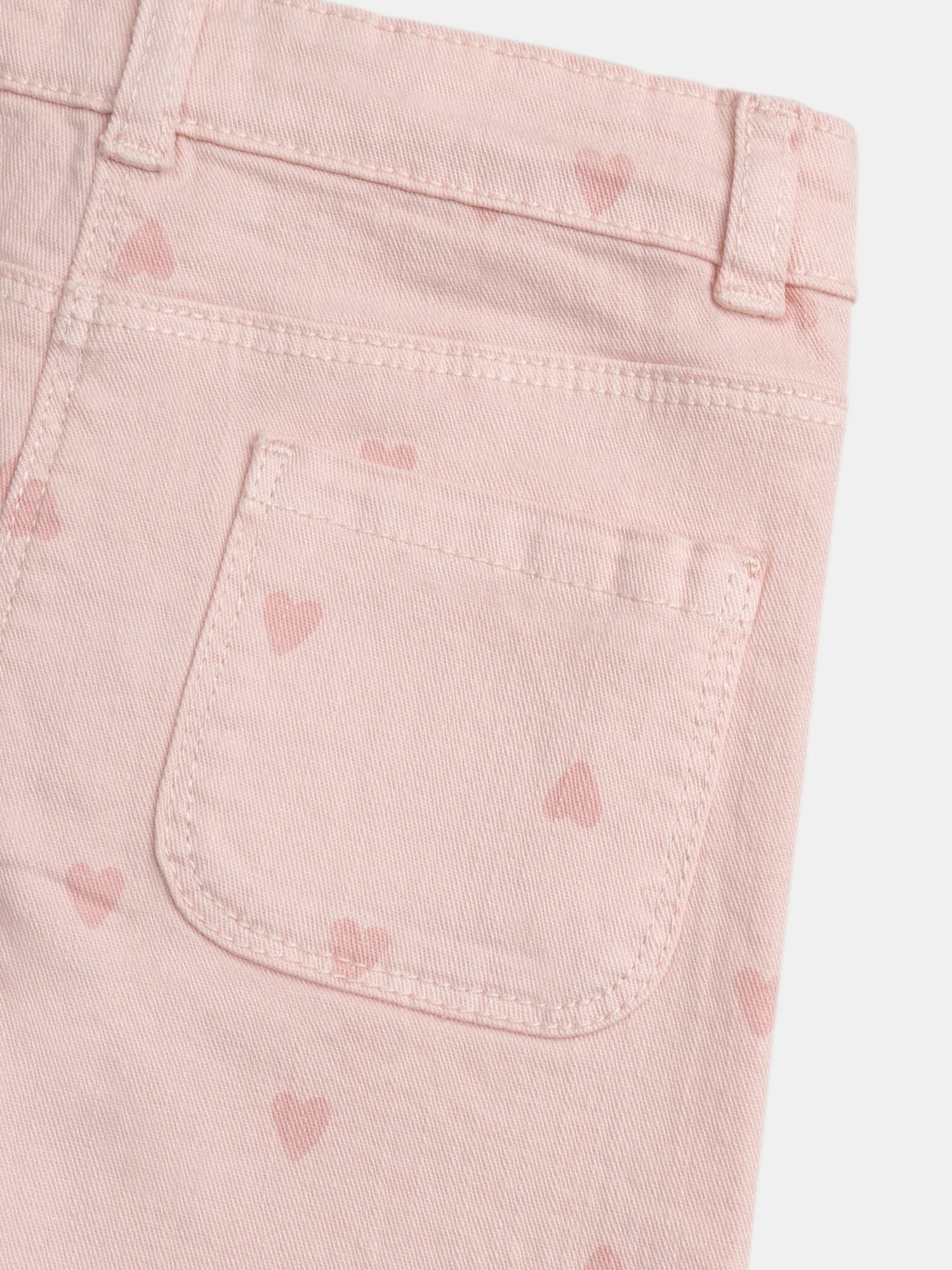 Pantalon rose imprimé cœur pour fille - Image 3