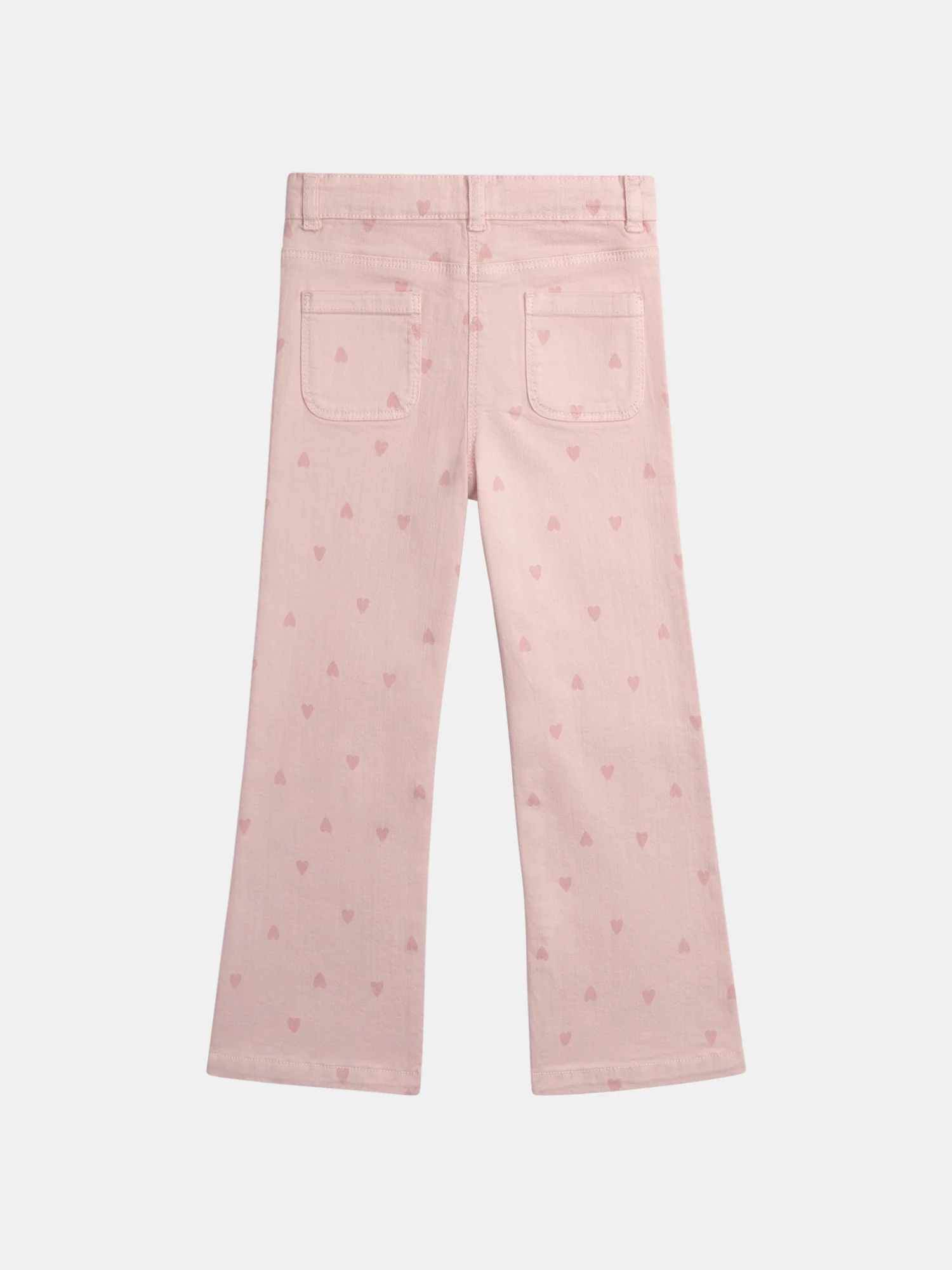 Pantalon rose imprimé cœur pour fille - Image 4