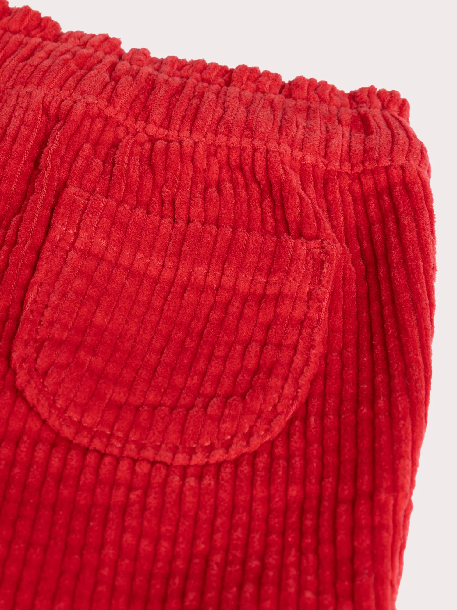 Pantalon rouge en velours pour bébé fille - Image 3