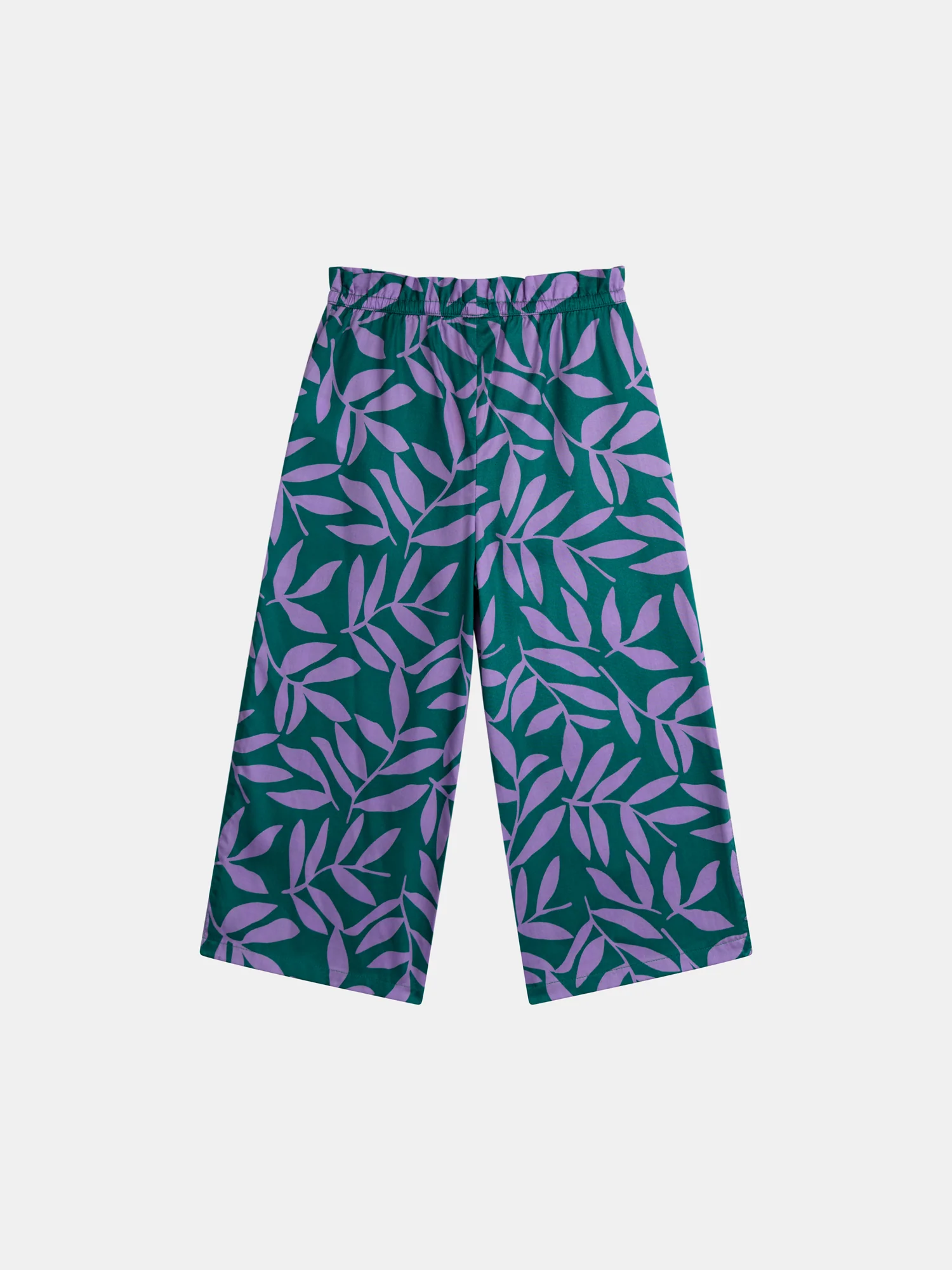 Pantalon vert à imprimé feuillage pour fille - Image 4