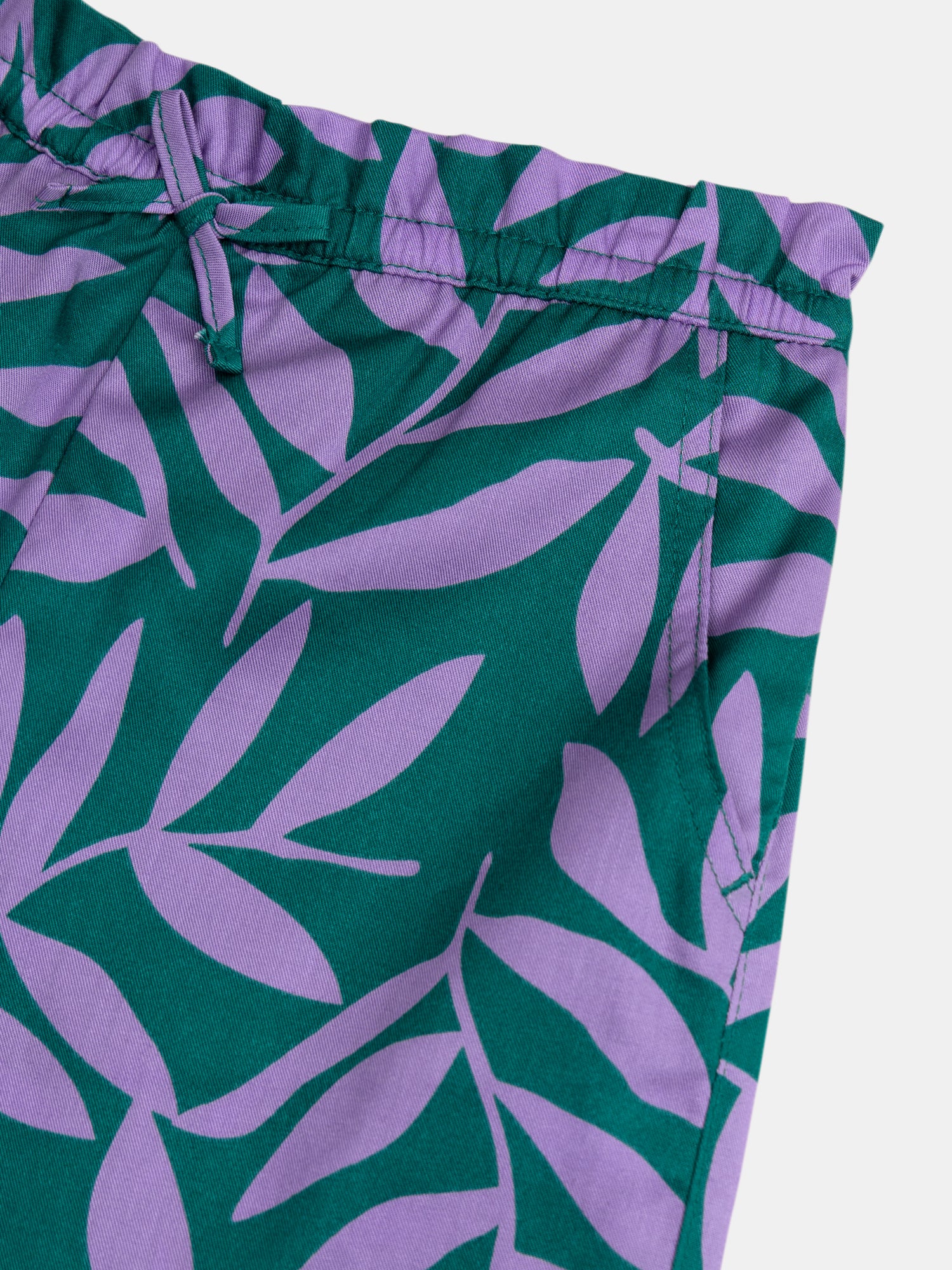 Pantalon vert à imprimé feuillage pour fille - Image 5