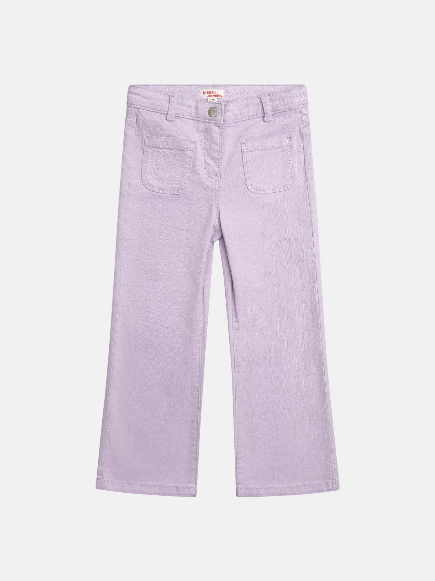 Pantalon violet en twill pour fille