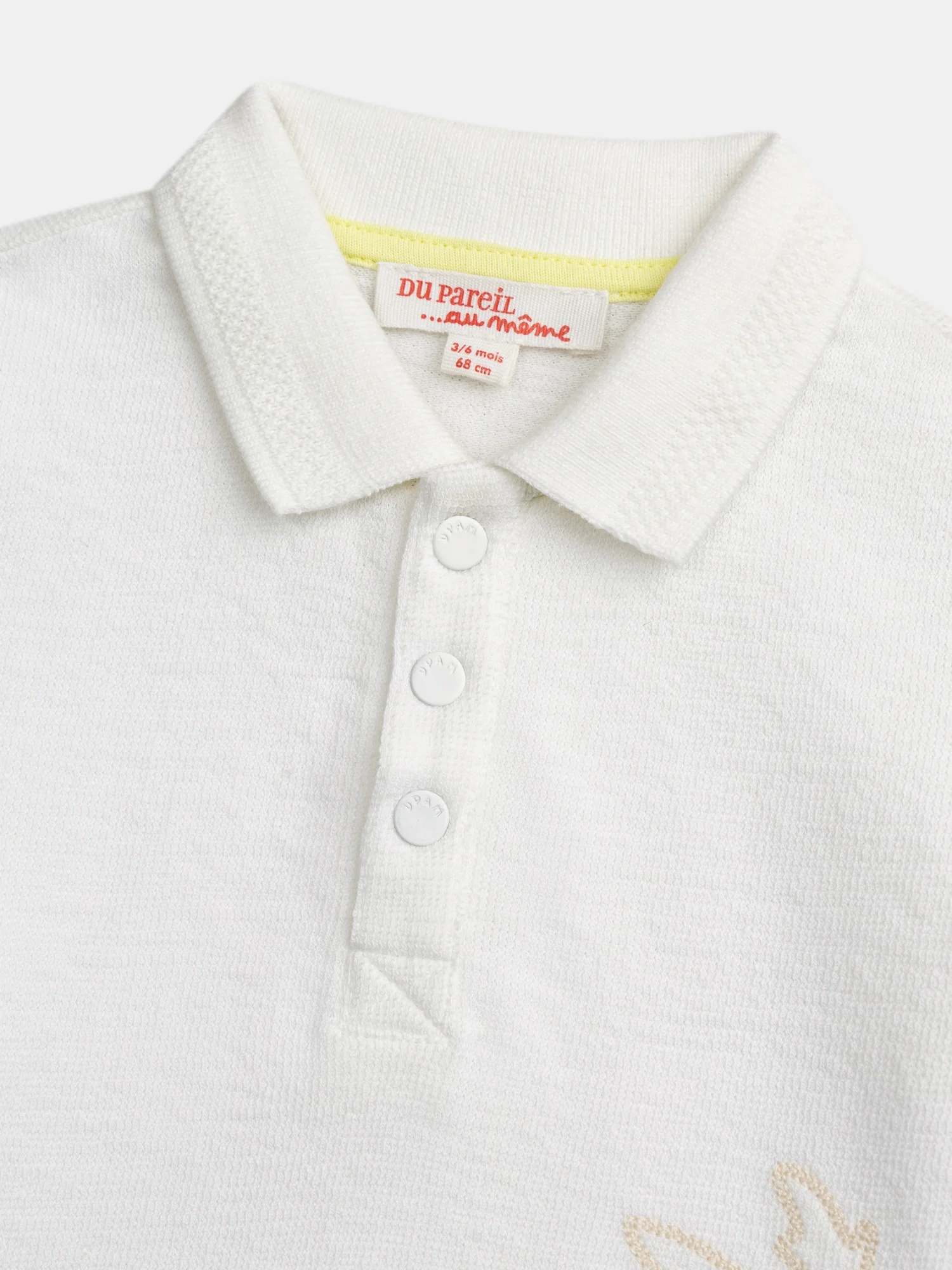 Polo écru avec broderie Palmier pour bébé garçon - Image 5