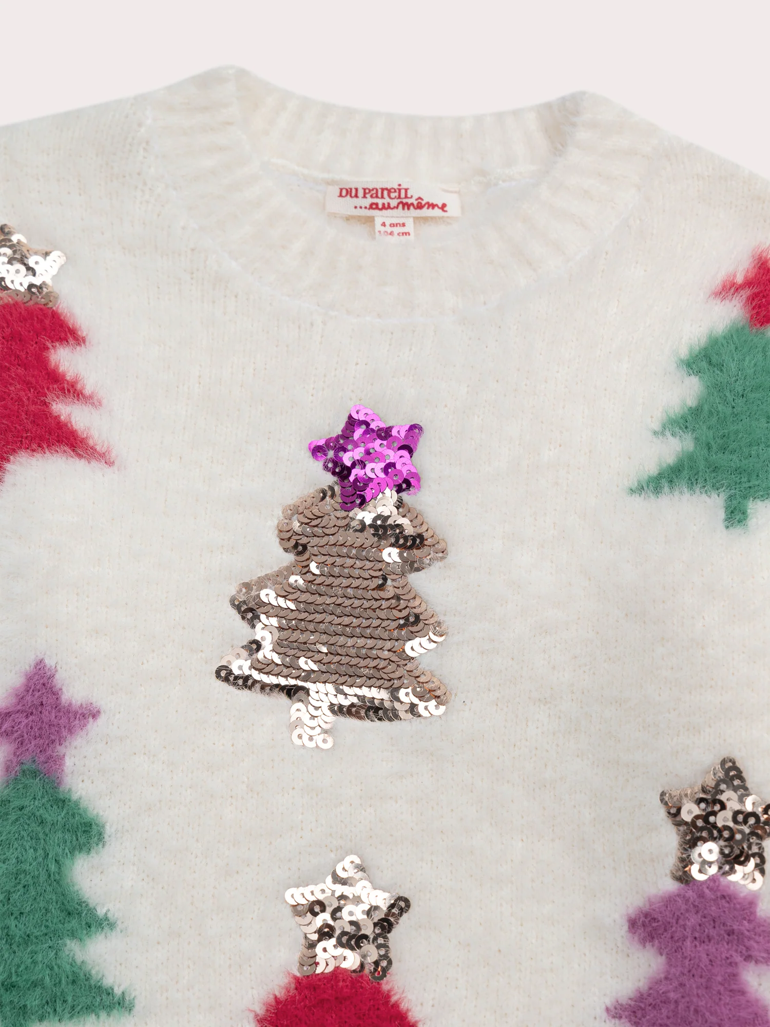 Pull de Noël animation sapins - Image 3