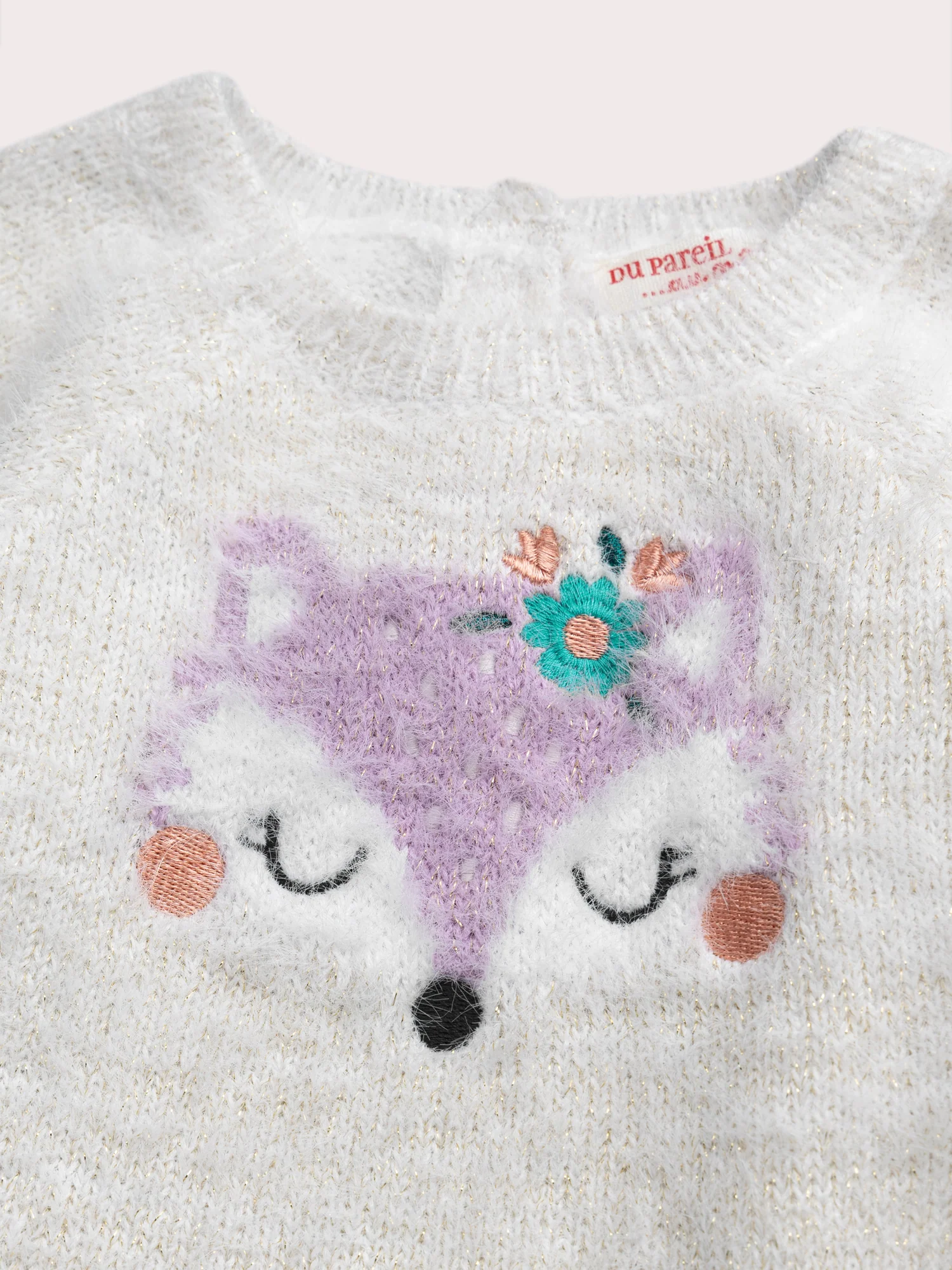 Pull renard pour bébé fille - Image 3