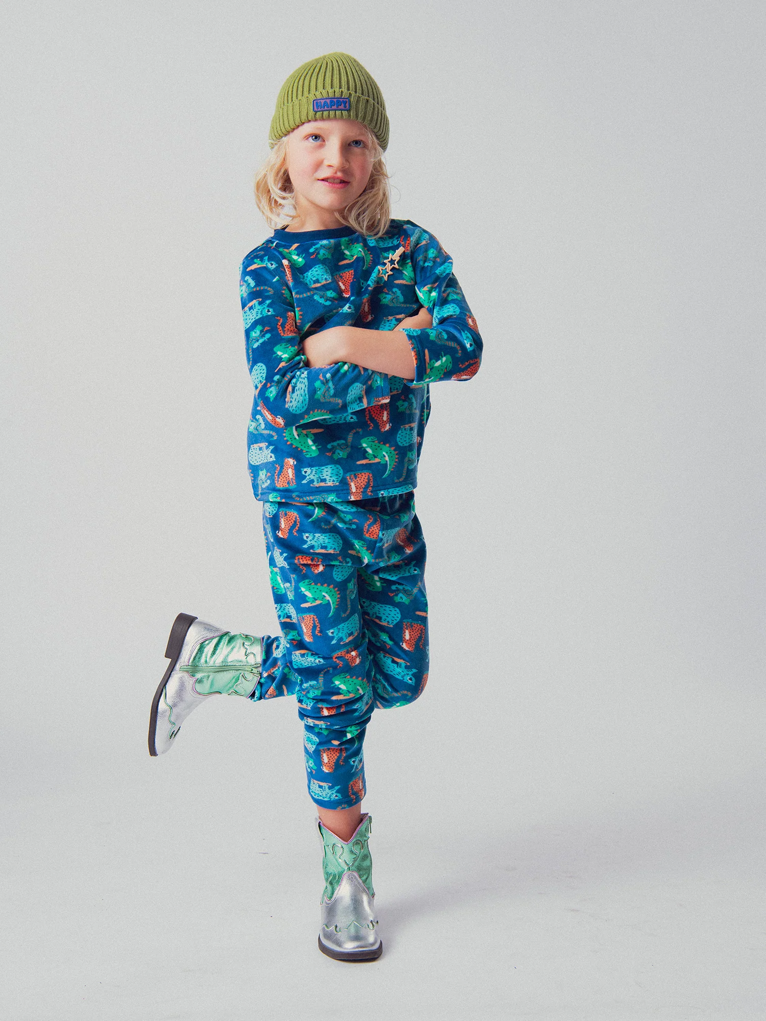 Pyjama animaux en skate pour enfant garçon - Image 2