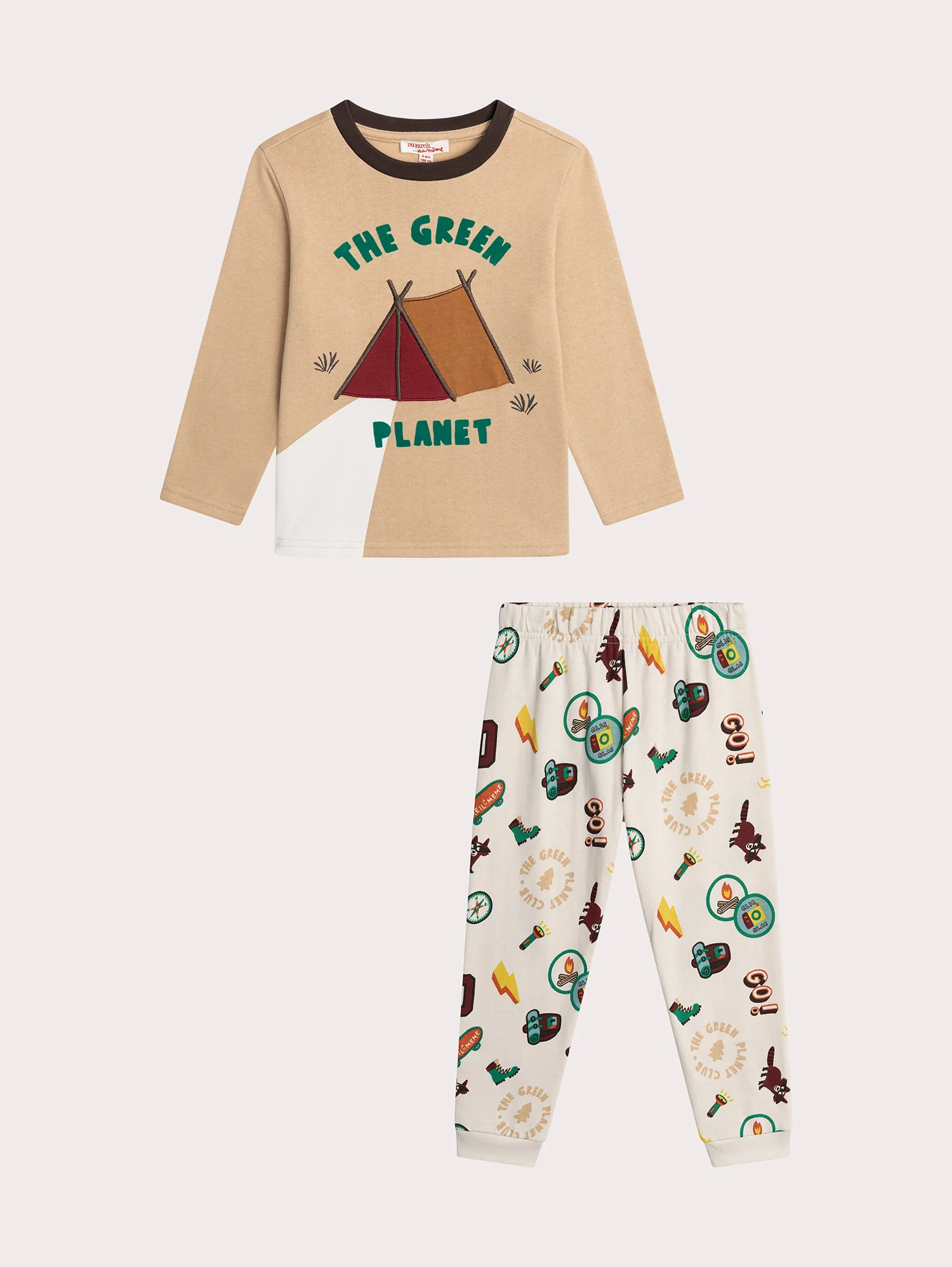 Pyjama camping pour enfant garçon