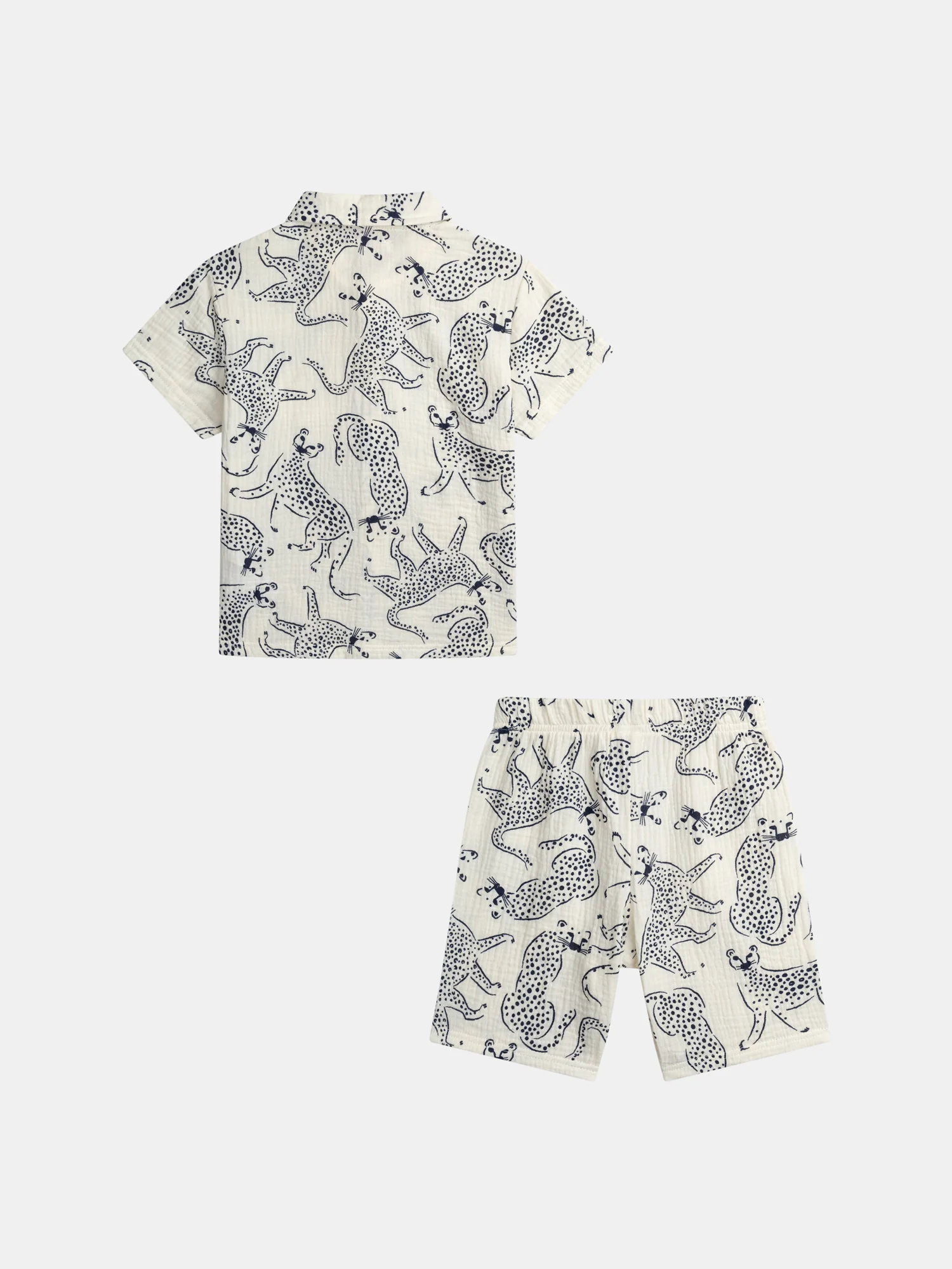 Pyjama chemisier court et imprimé "Léopards Bleus" pour enfant garçon - Image 11