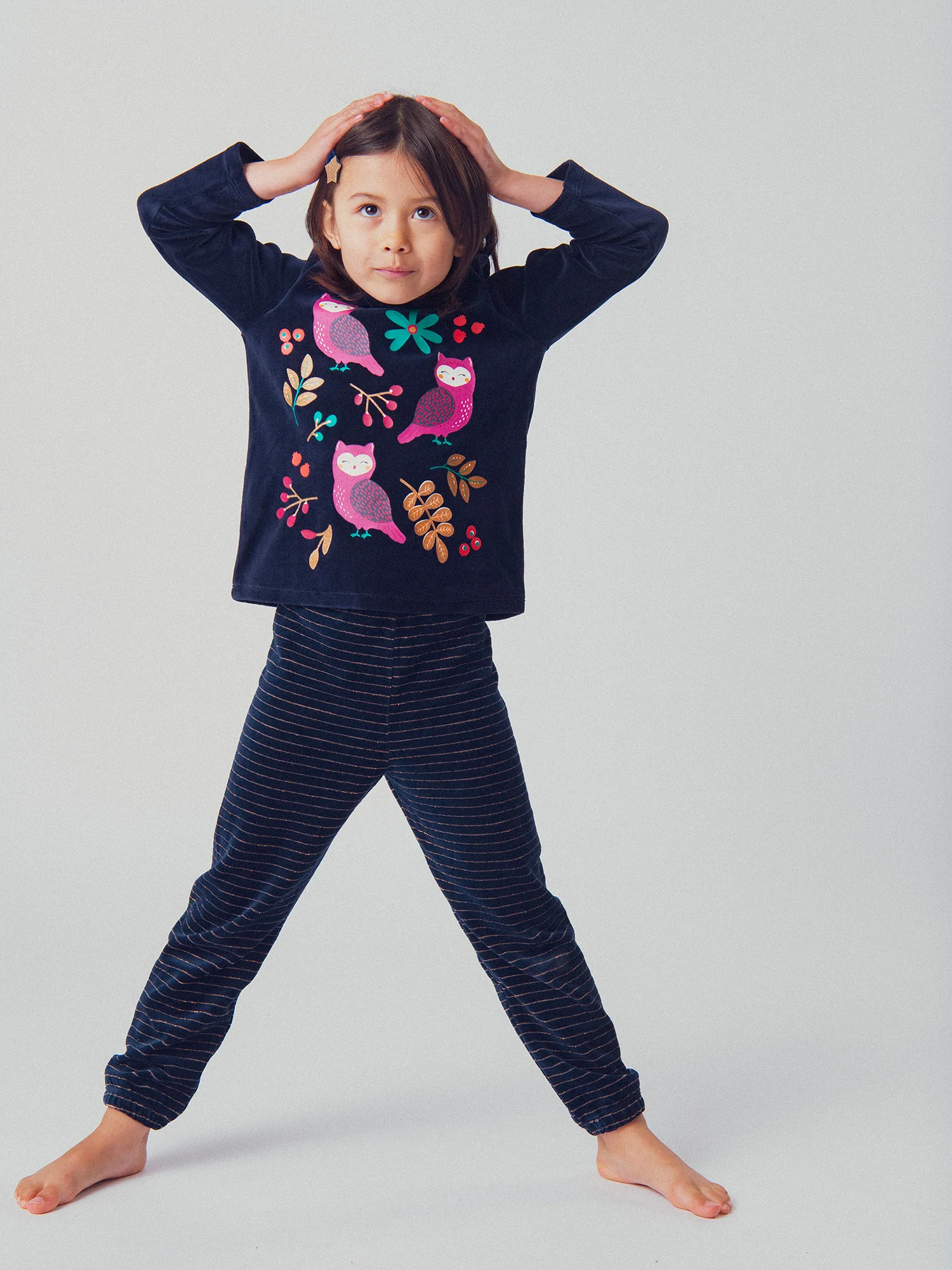 Pyjama chouette pour enfant fille - Image 2