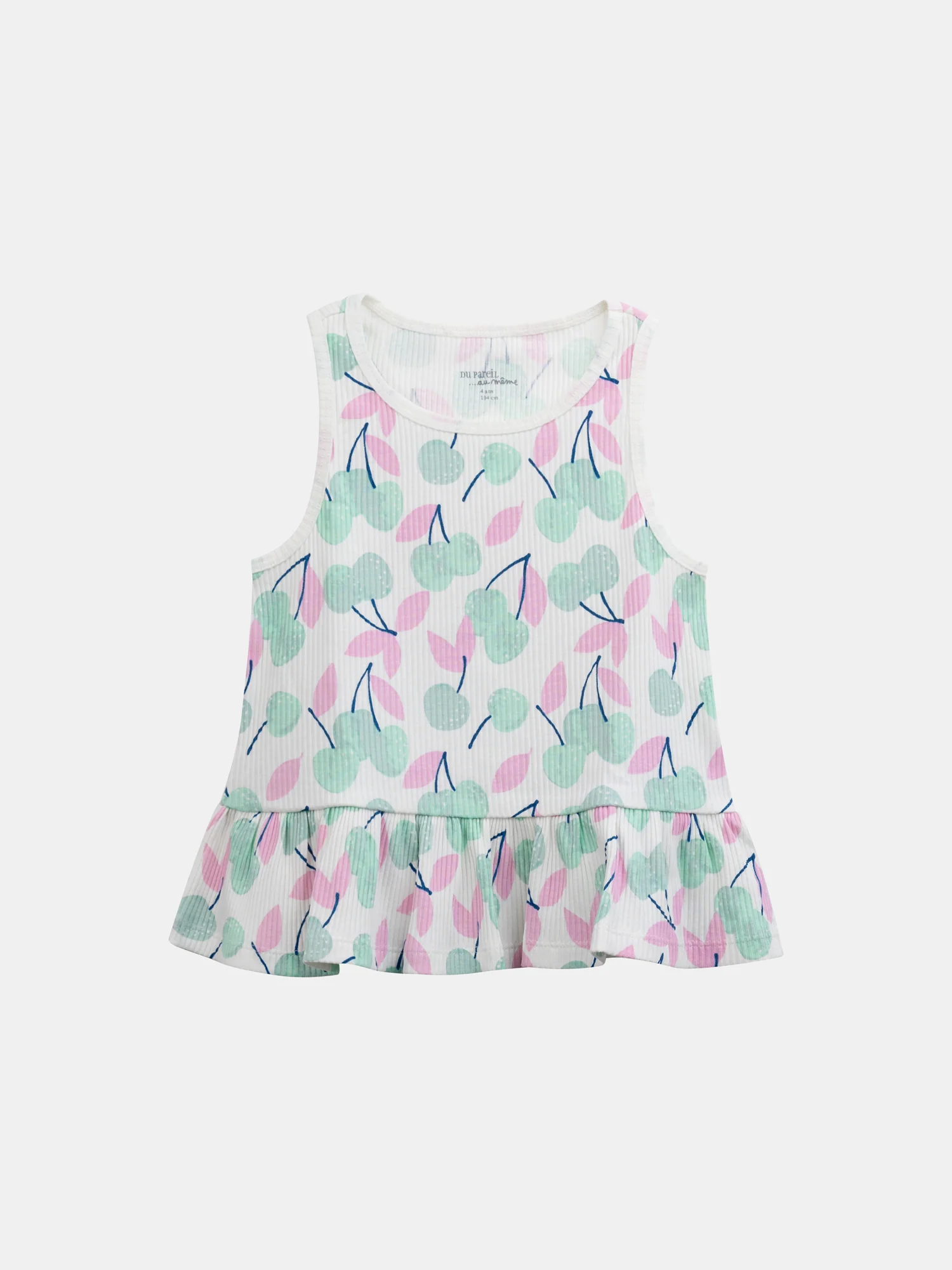 Pyjama court débardeur à imprimé "Cerises Pastel" pour enfant fille - Image 5