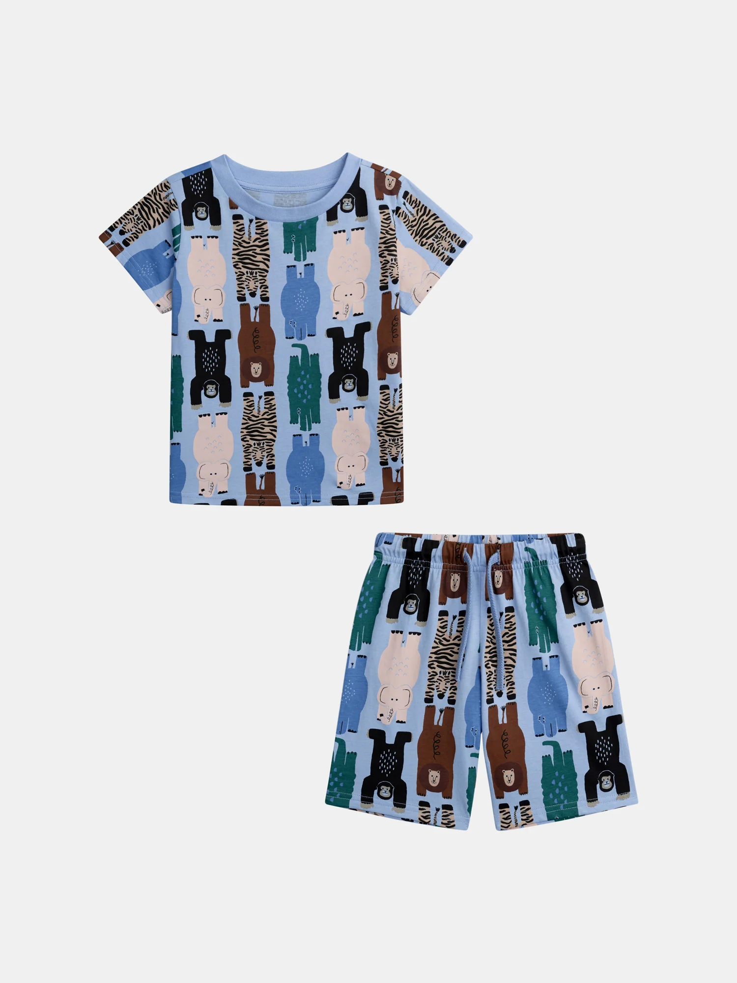 Pyjama court imprimé "Jungle Party" pour enfant garçon