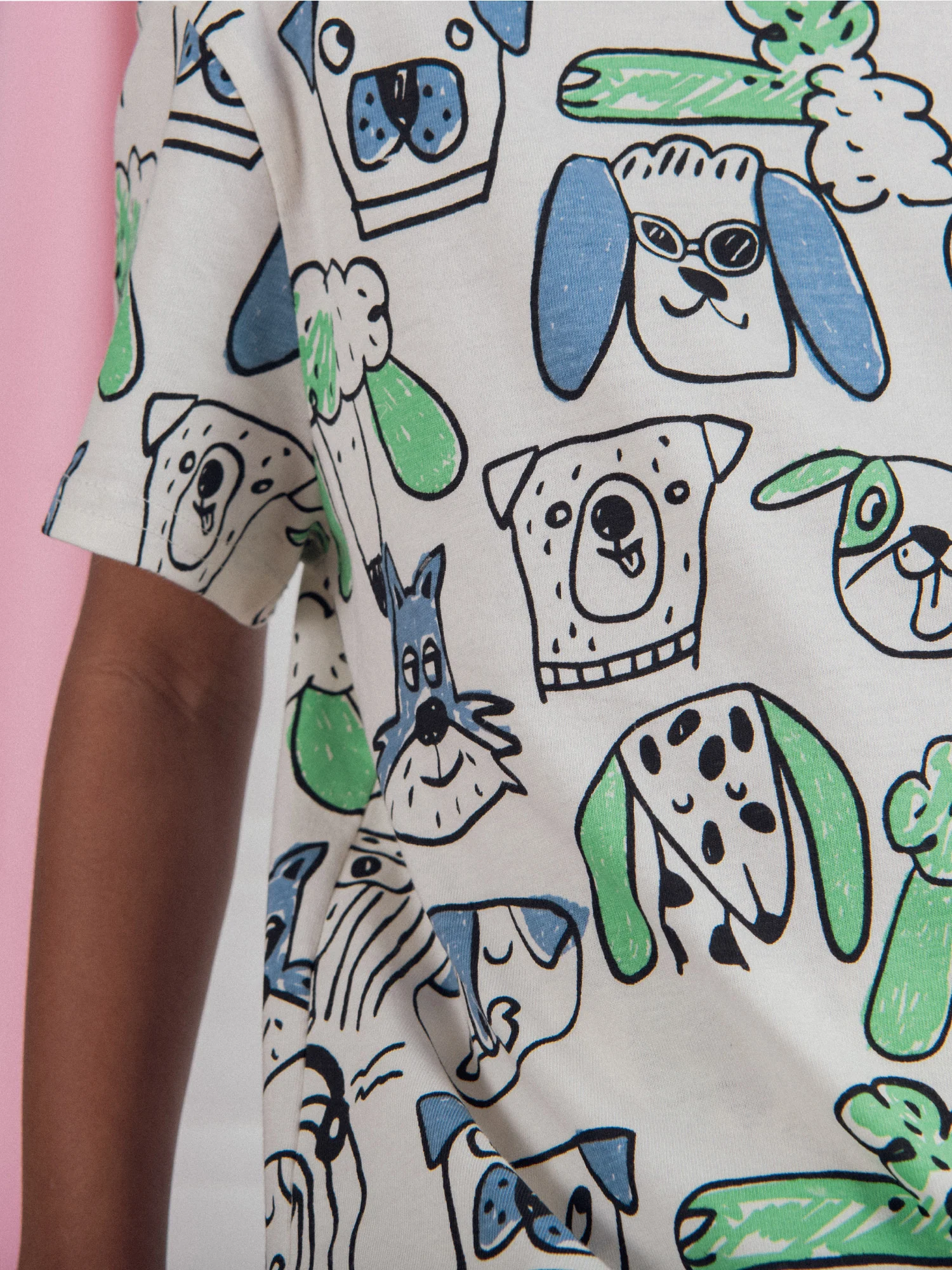 Pyjama court imprimé "Portraits de Chiens" pour enfant garçon - Image 5