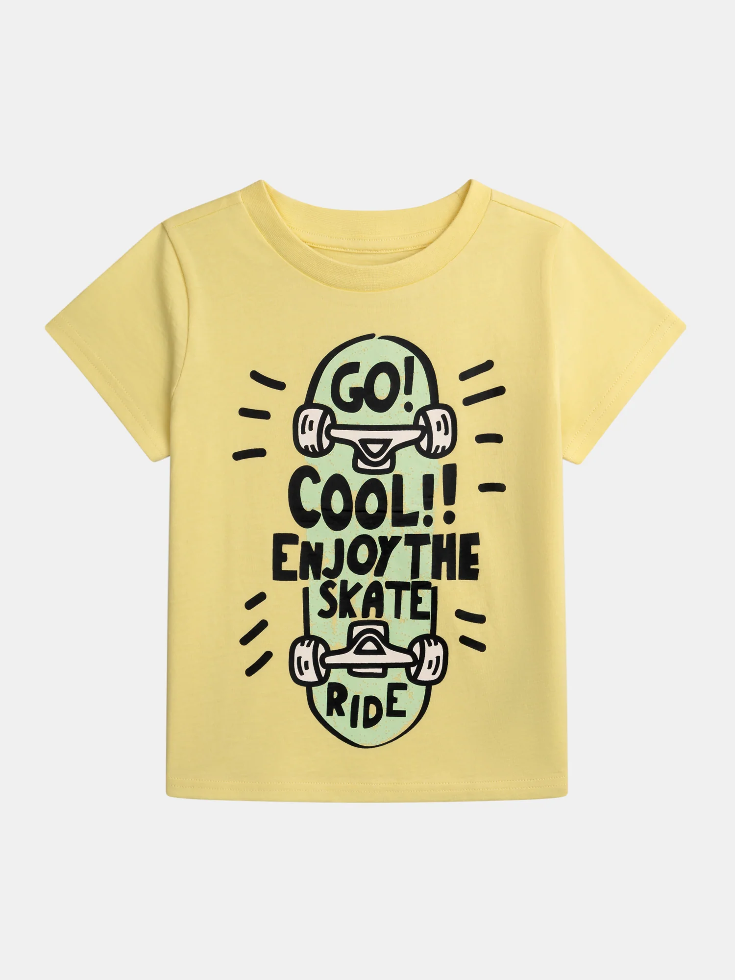 Pyjama court jaune "Enjoy the Skate Ride" pour enfant garçon - Image 5