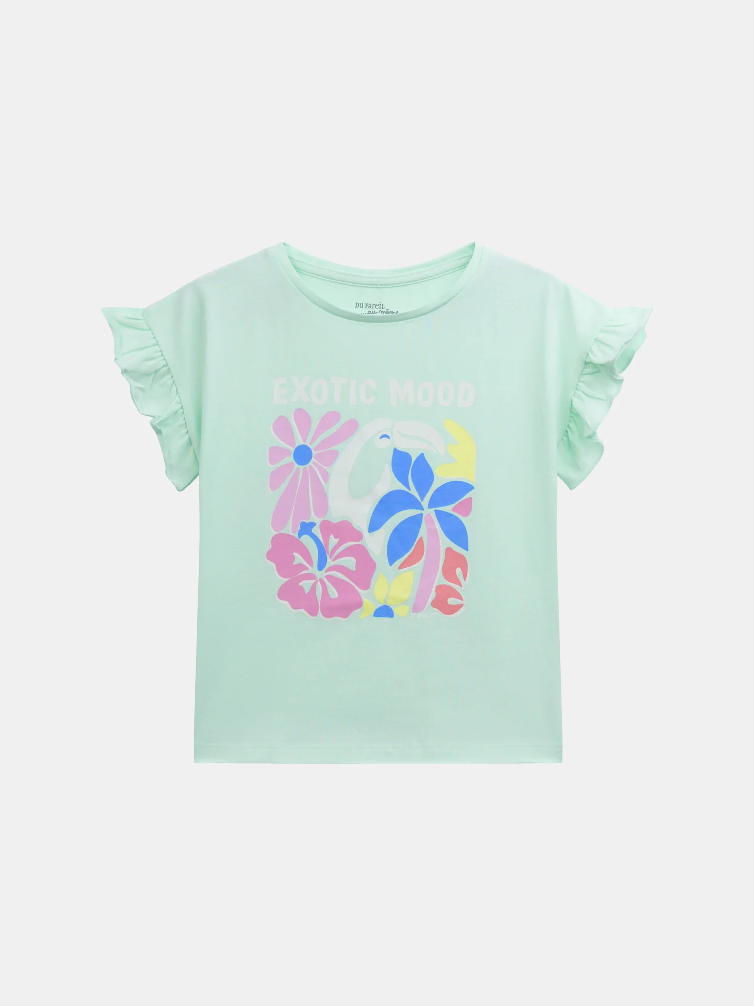 Pyjama court phosphorescent imprimé "Exotic Mood" pour enfant fille - Image 2