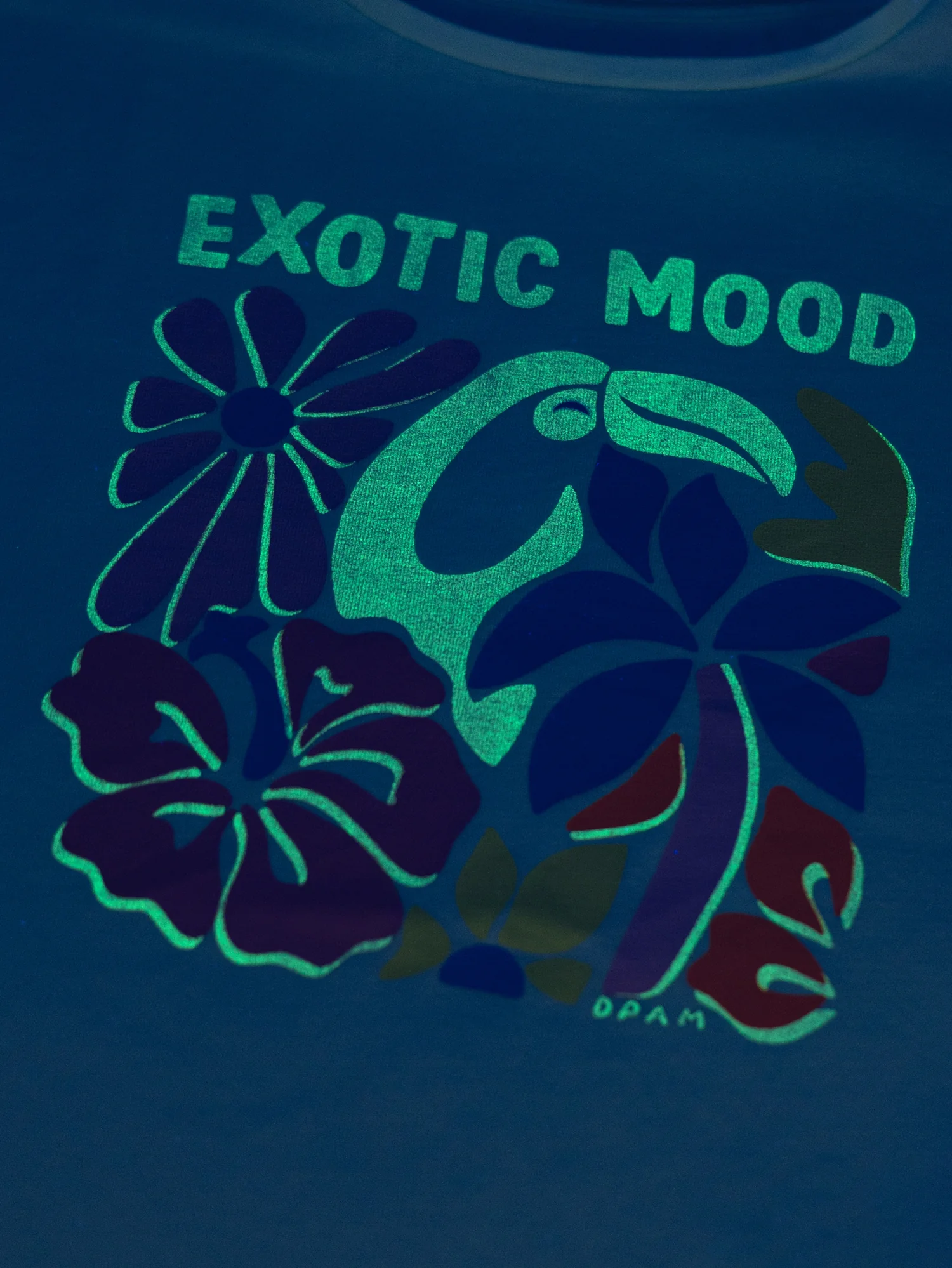 Pyjama court phosphorescent imprimé "Exotic Mood" pour enfant fille - Image 4