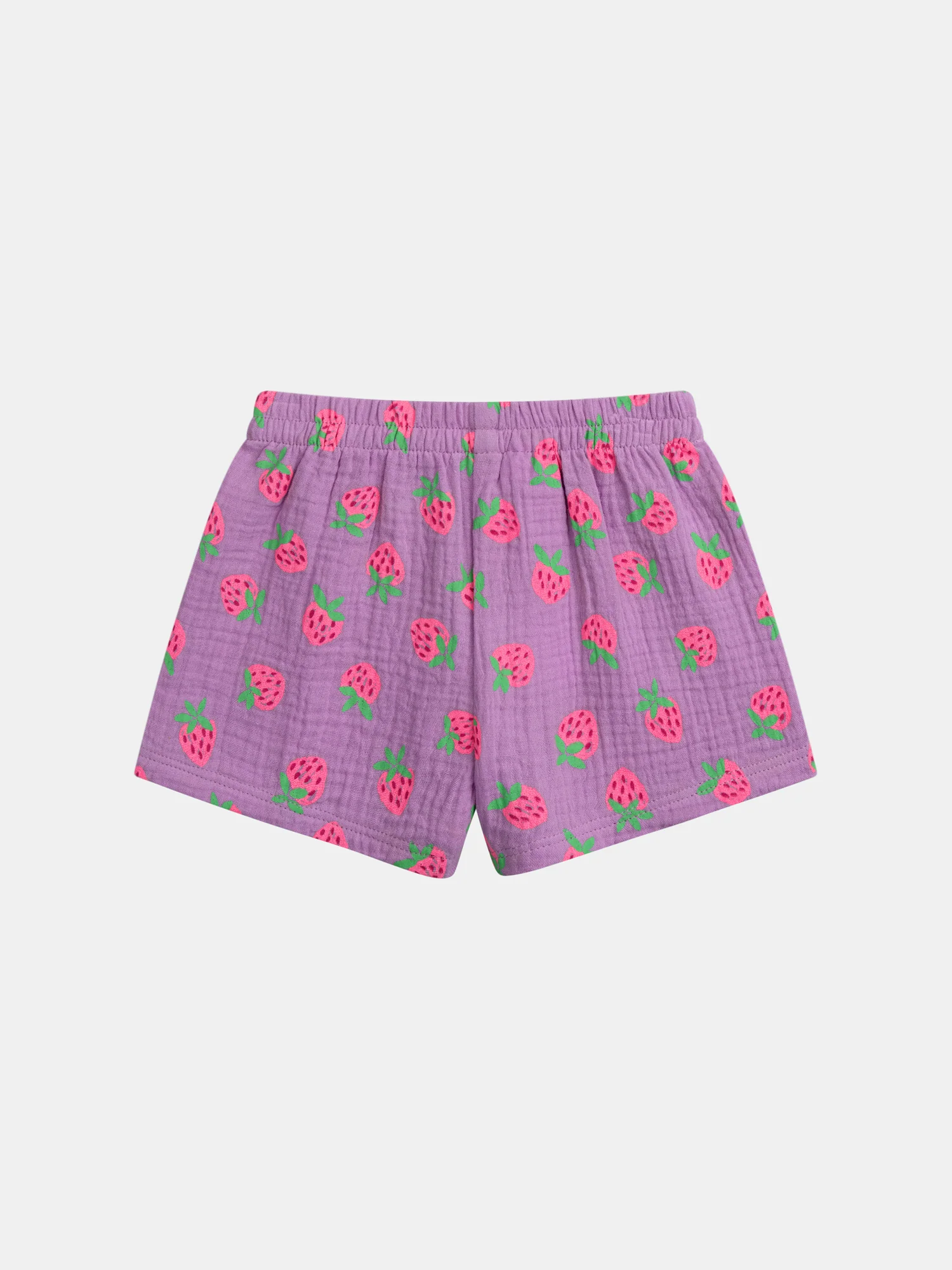 Pyjama court violet imprimé "Fraises Gourmandes" pour enfant fille - Image 7