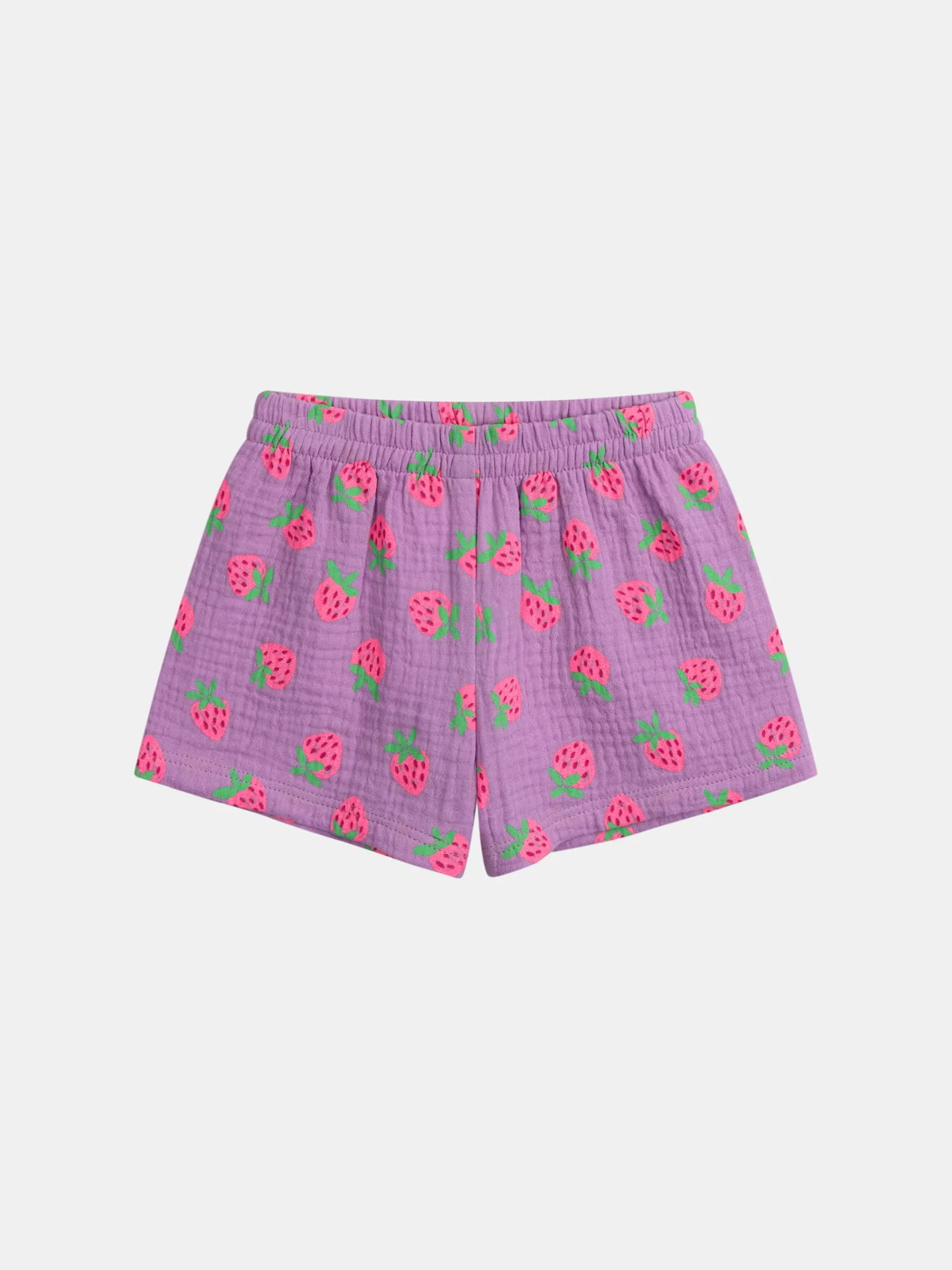 Pyjama court violet imprimé "Fraises Gourmandes" pour enfant fille - Image 9