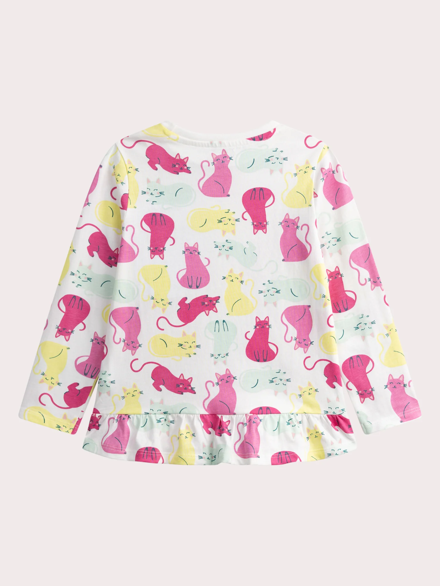 Pyjama écru chat pour enfant fille - Image 5