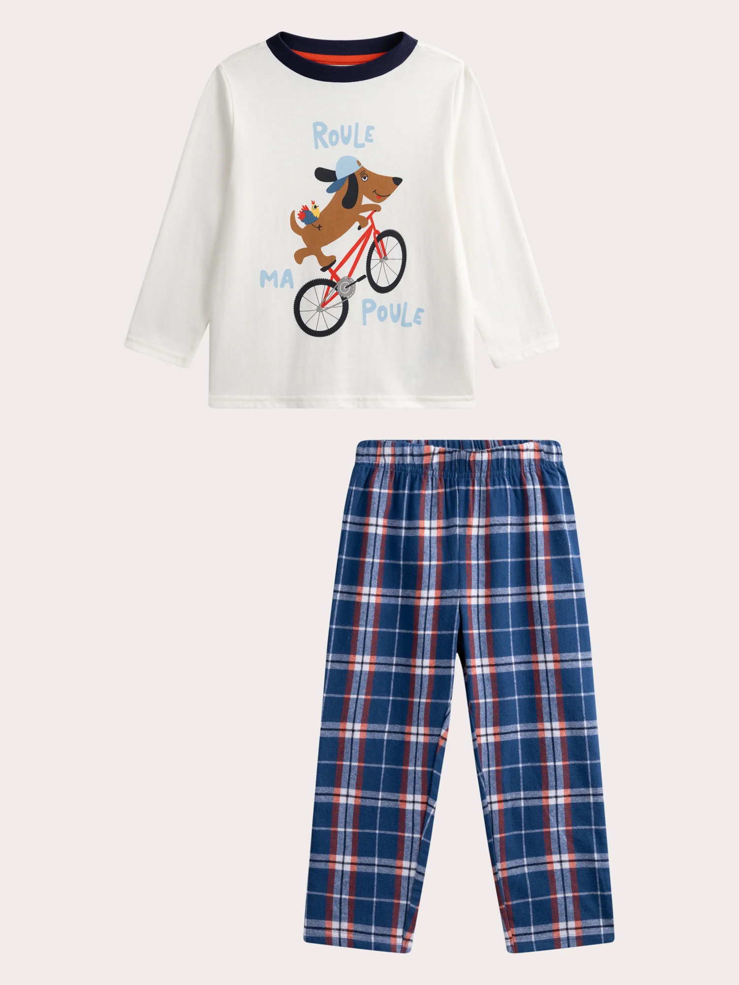 Pyjama écru chien pour enfant garçon