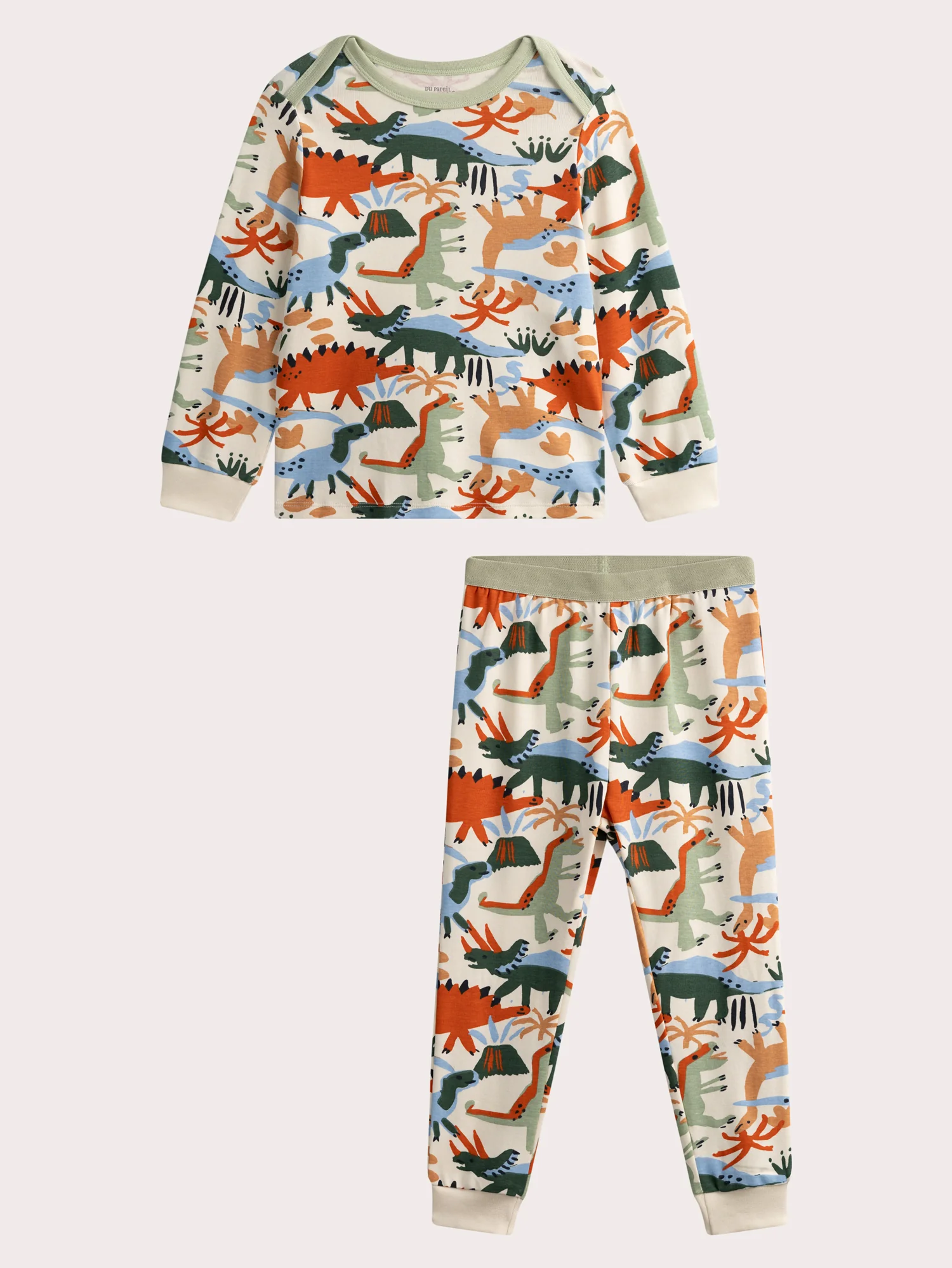 Pyjama écru dinosaure pour enfant garçon